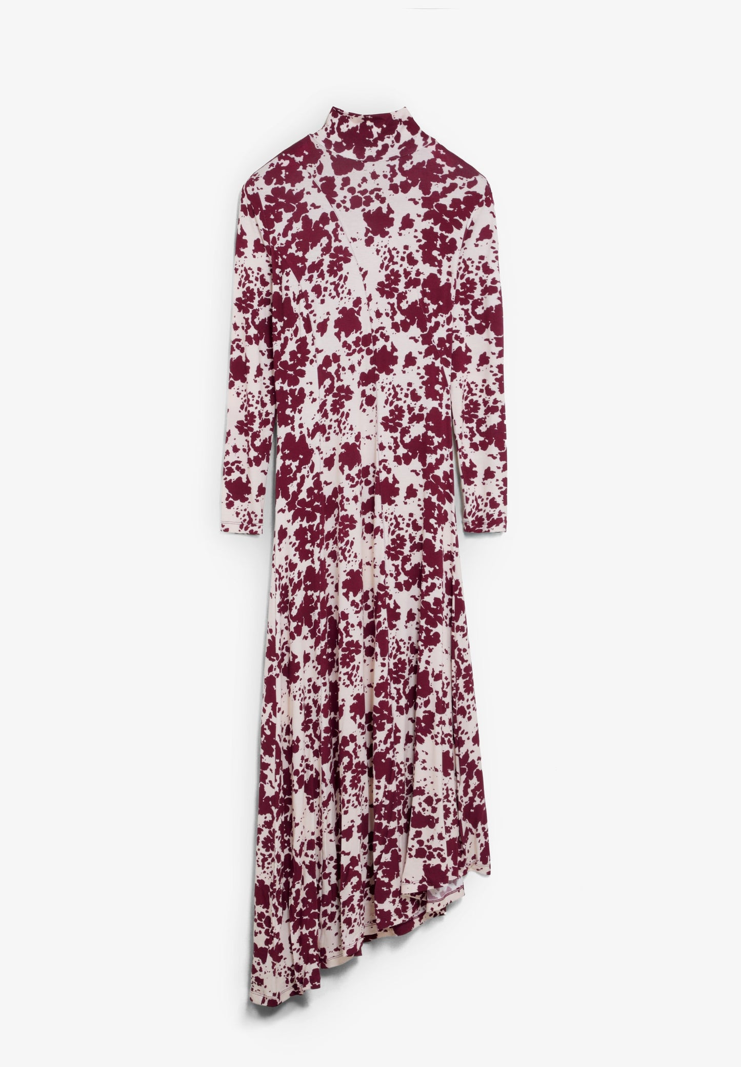 VESTIDO COM PADRÃO DE GOLA ALTA