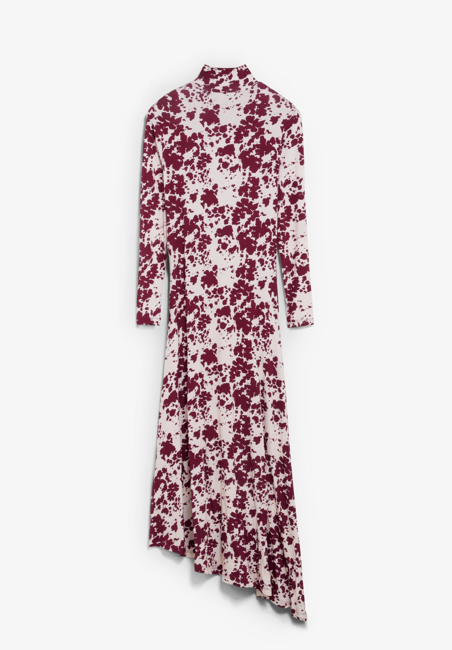 VESTIDO COM PADRÃO DE GOLA ALTA