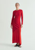 VESTIDO ÀS RISCAS DE MALHA
