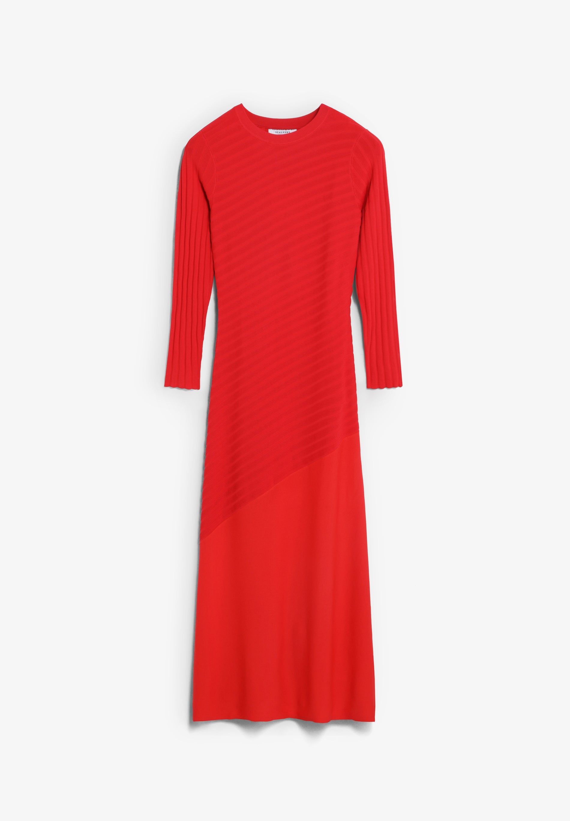 VESTIDO ÀS RISCAS DE MALHA