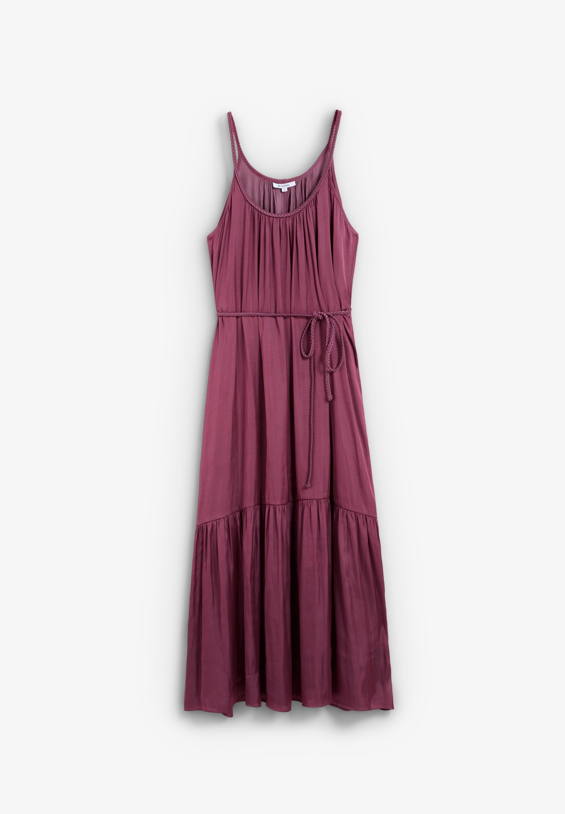 VESTIDO DE CINTURA TRANÇADA