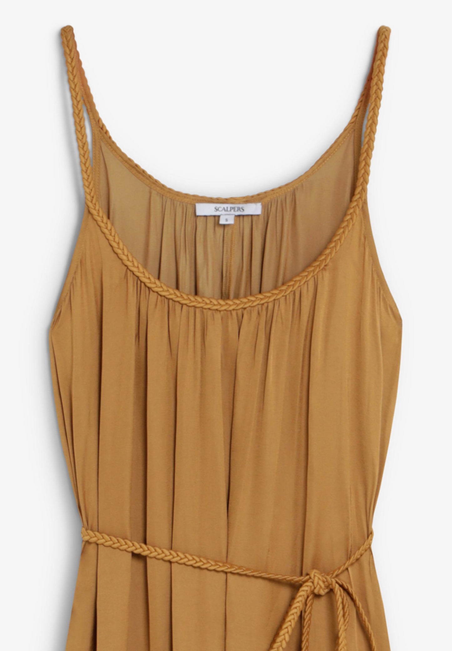 VESTIDO DE CINTURA TRANÇADA