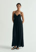 VESTIDO MIDI COM DETALHE FLORA