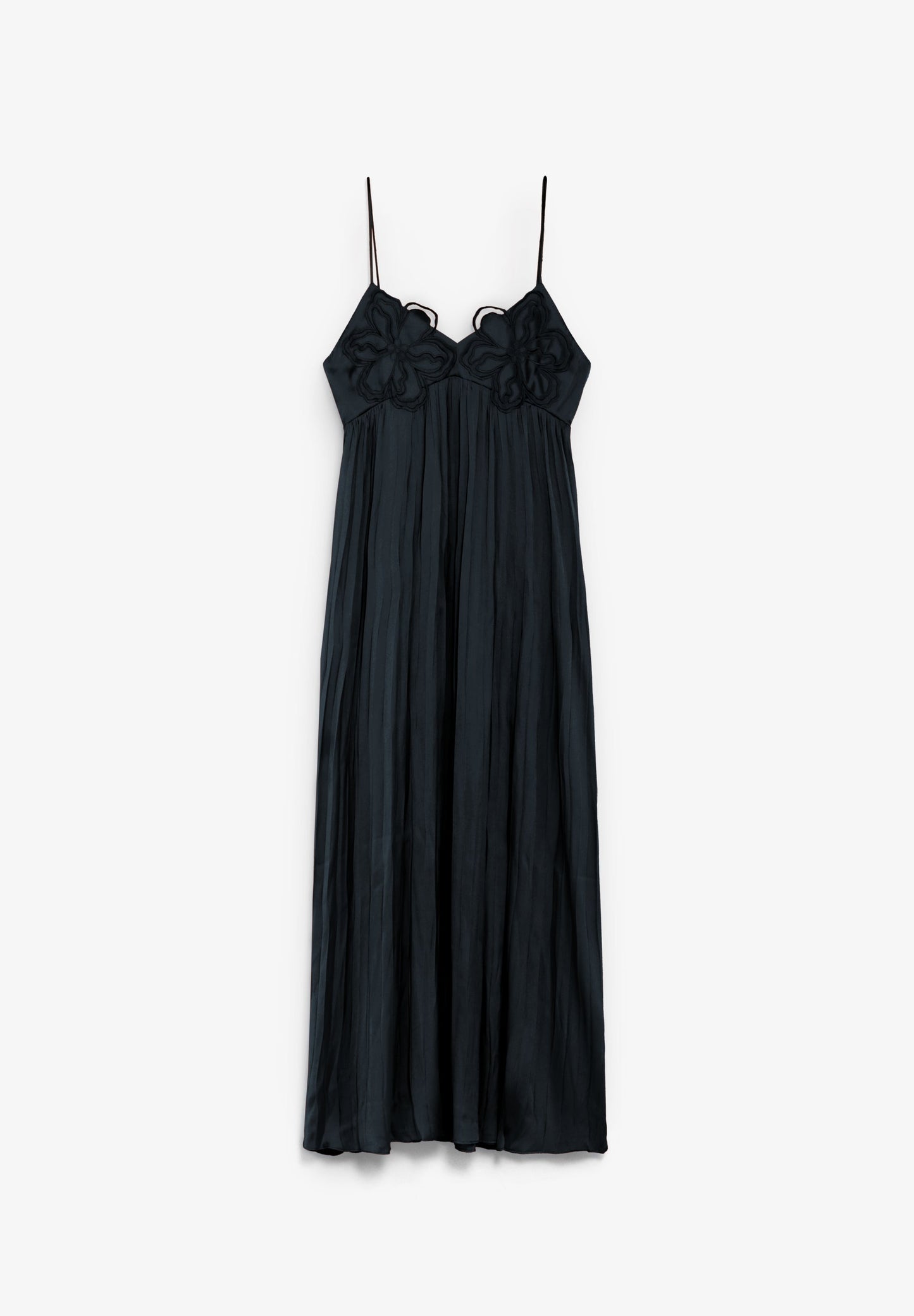 VESTIDO MIDI COM DETALHE FLORA