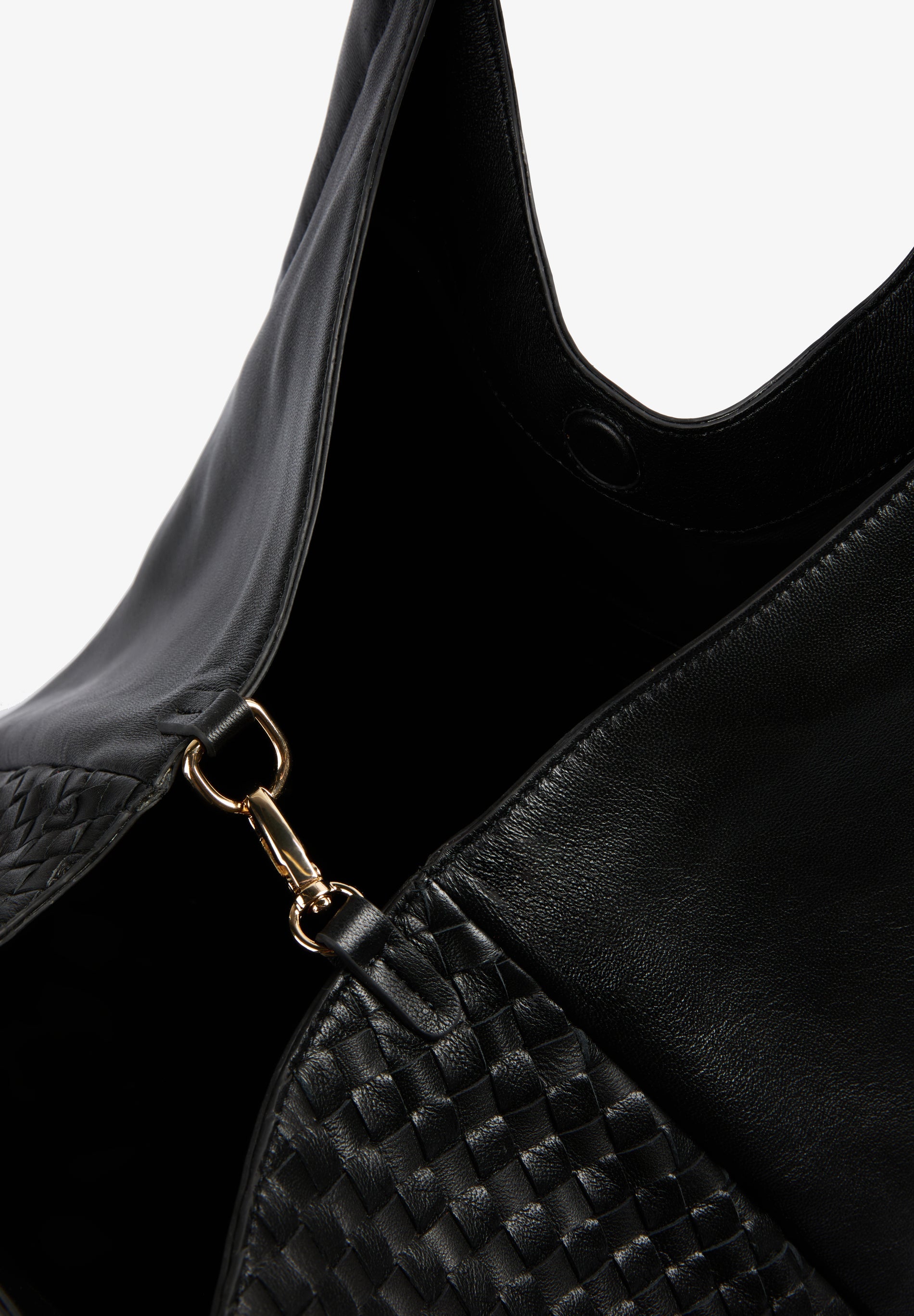 BOLSA SHOPPER DE PELE TRANÇADA