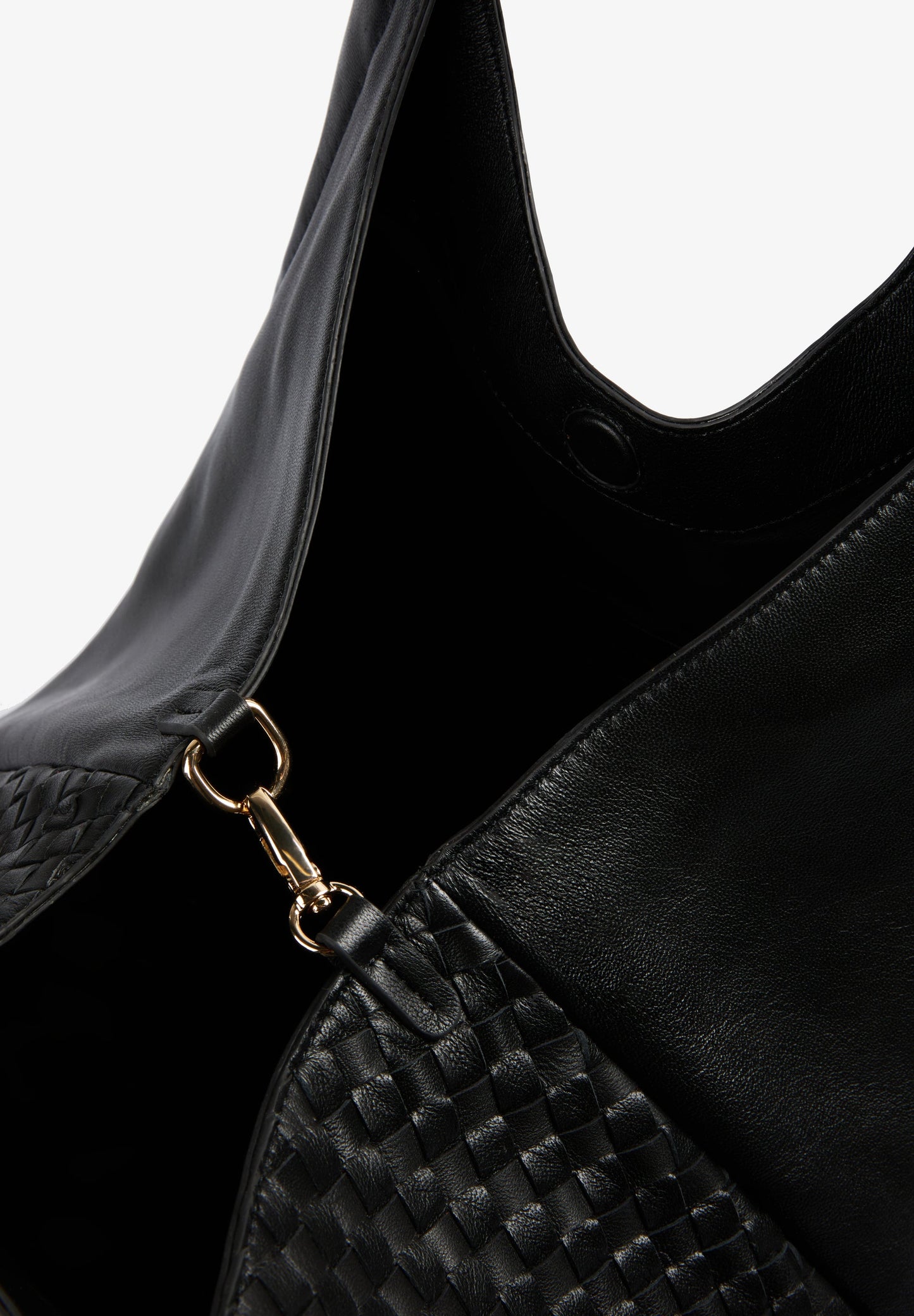 BOLSA SHOPPER DE PELE TRANÇADA