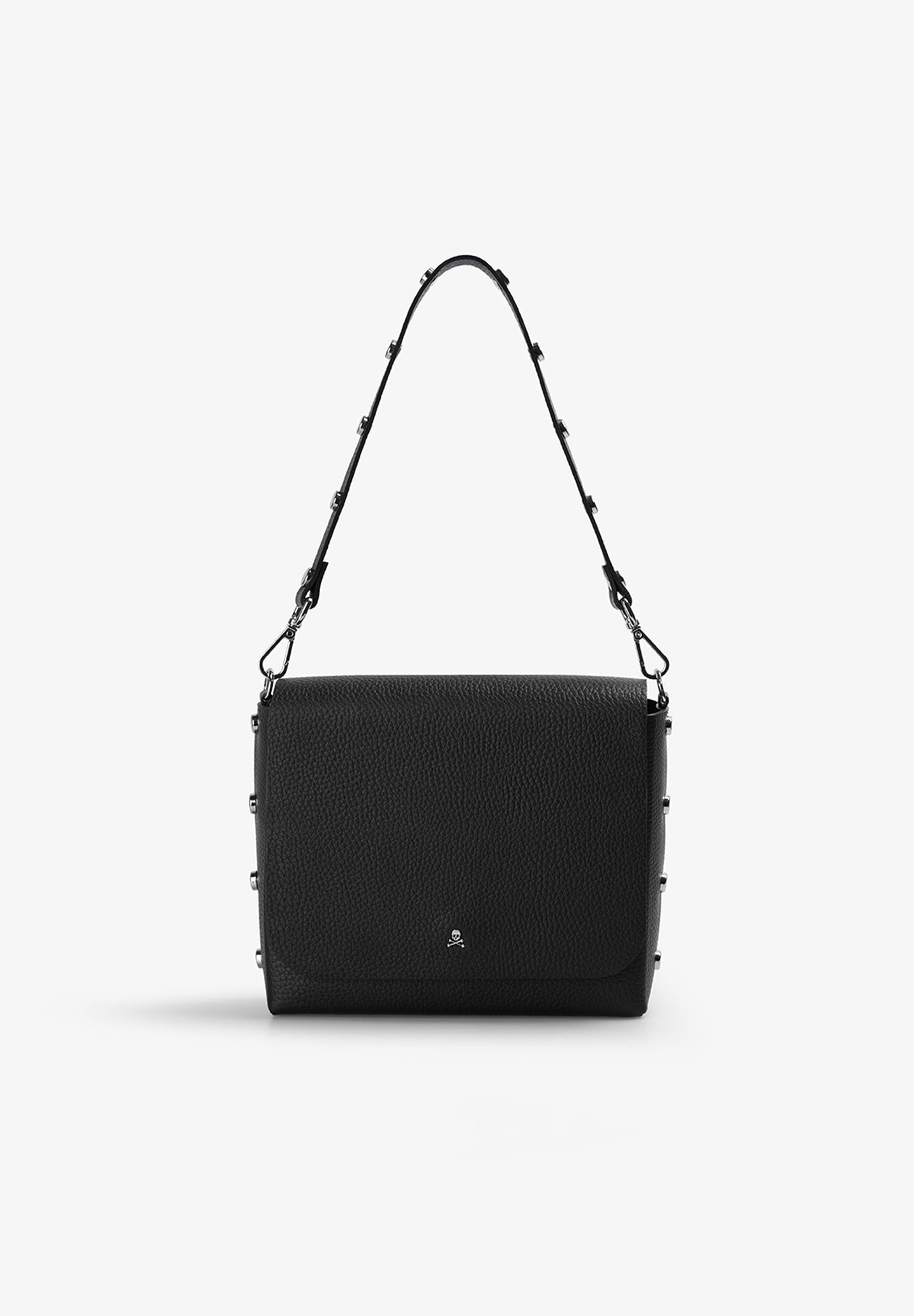 BOLSA DE PELE COM APLIQUES