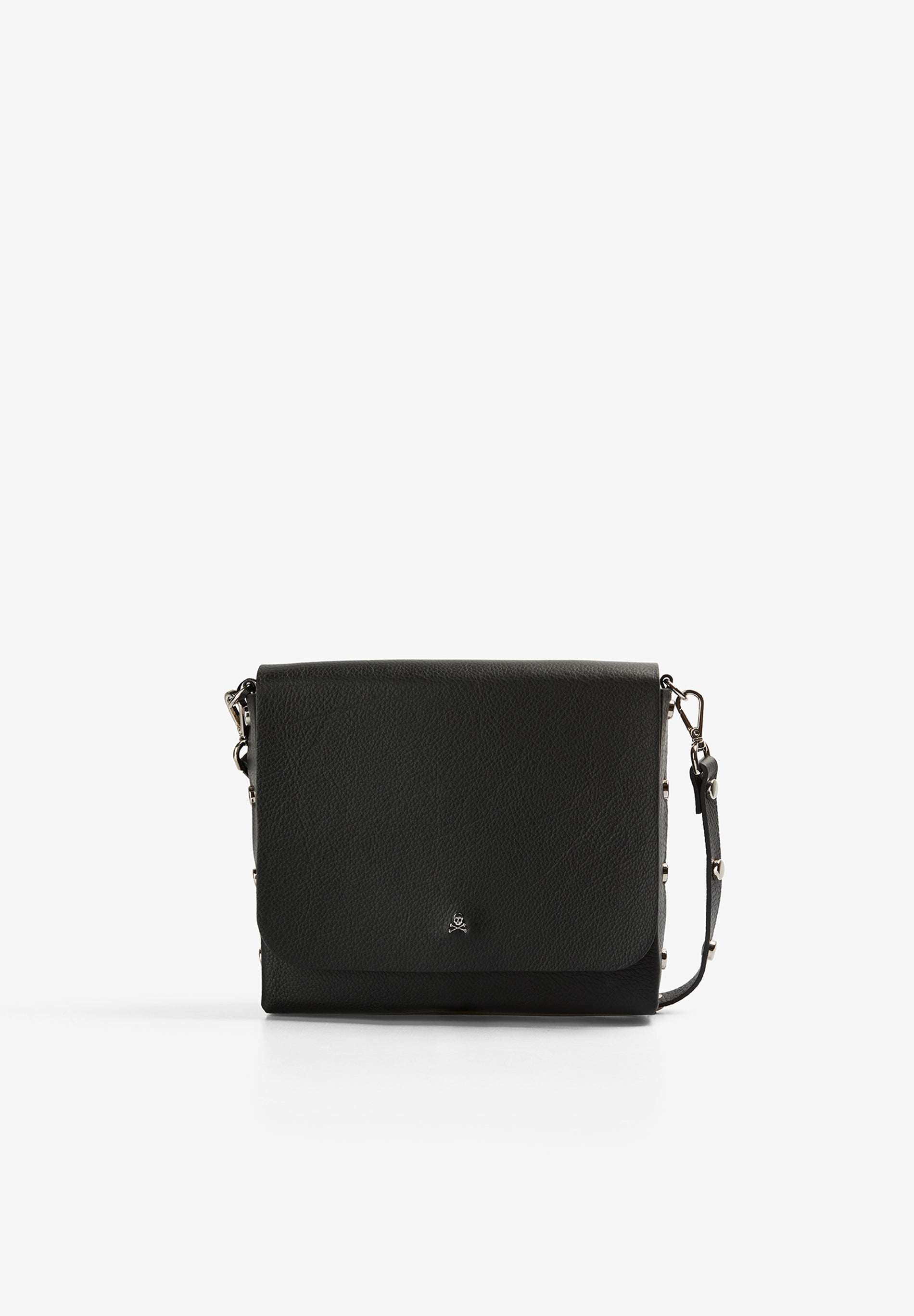 BOLSA DE PELE COM APLIQUES