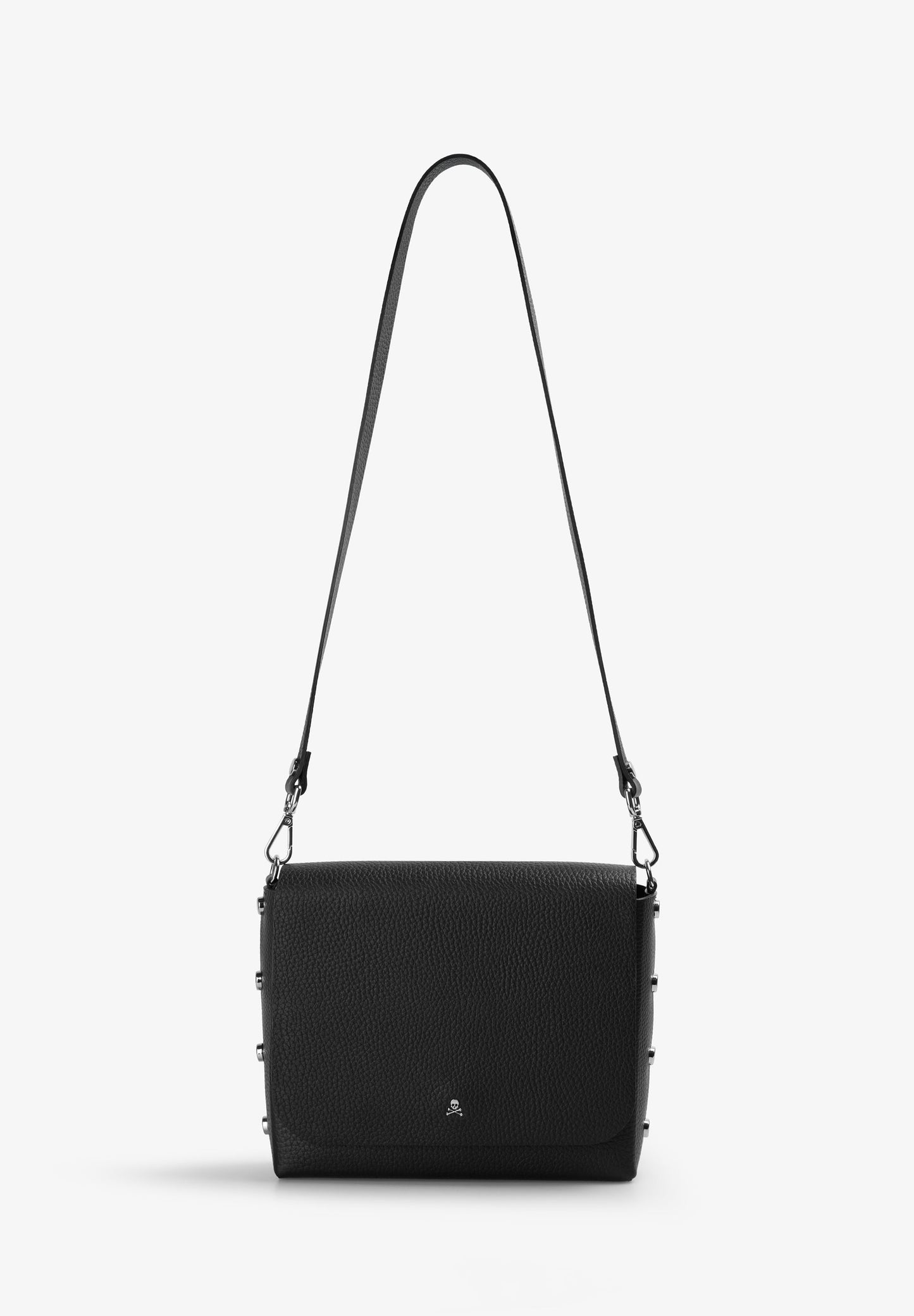 BOLSA DE PELE COM APLIQUES