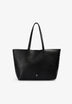 BOLSA DE PELE SHOPPER COM APLIQUES