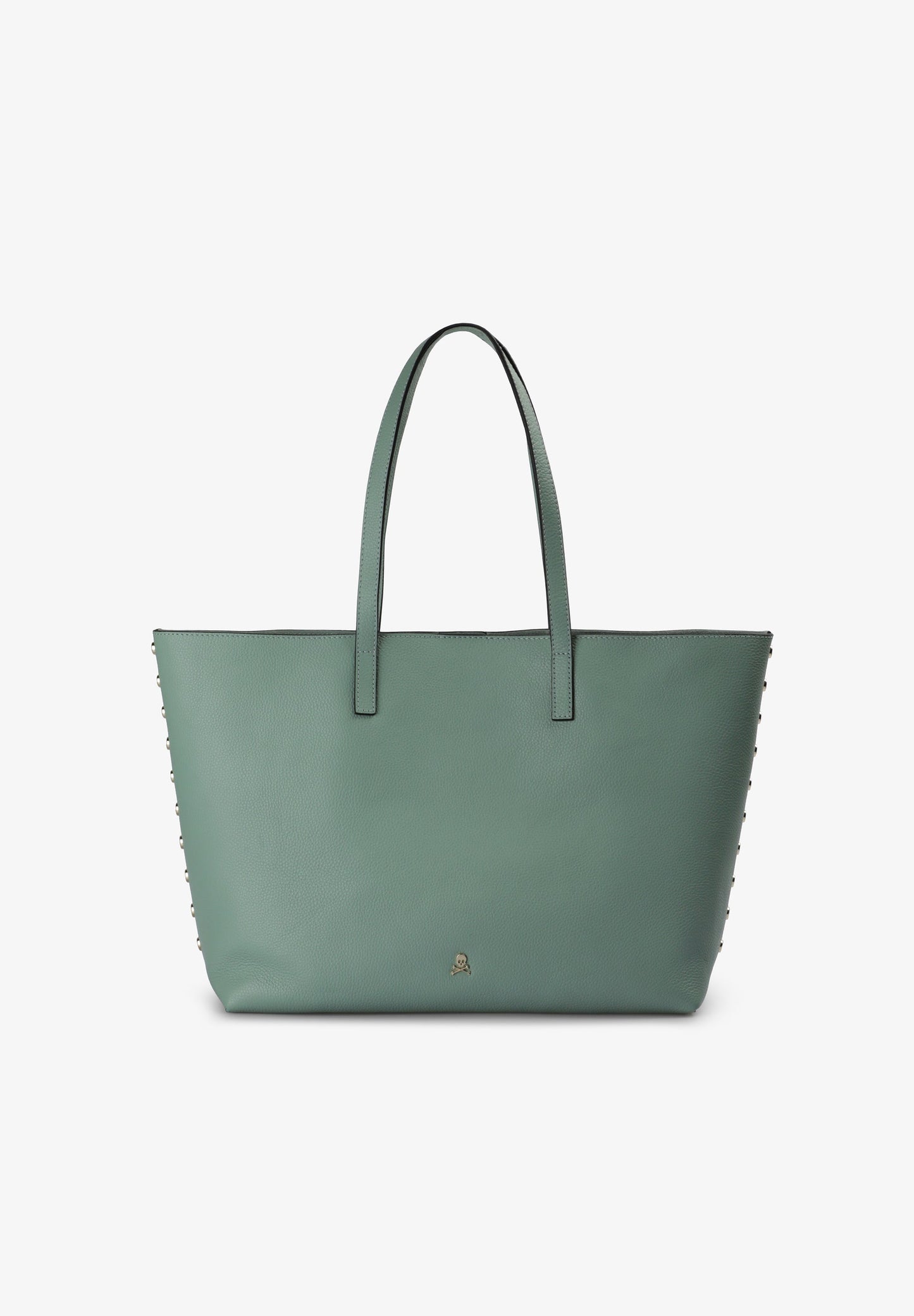 BOLSA DE PELE SHOPPER COM APLIQUES