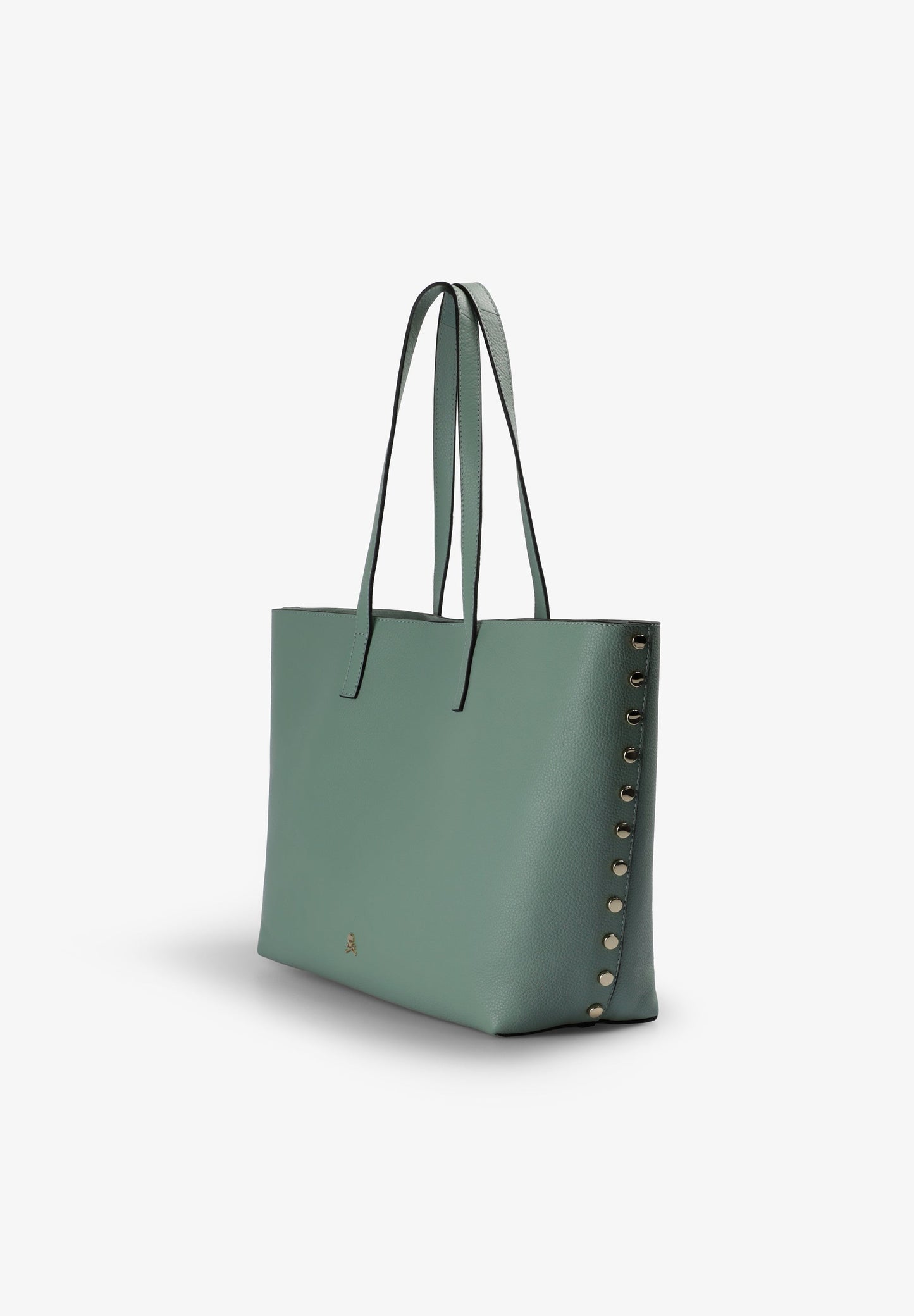 BOLSA DE PELE SHOPPER COM APLIQUES