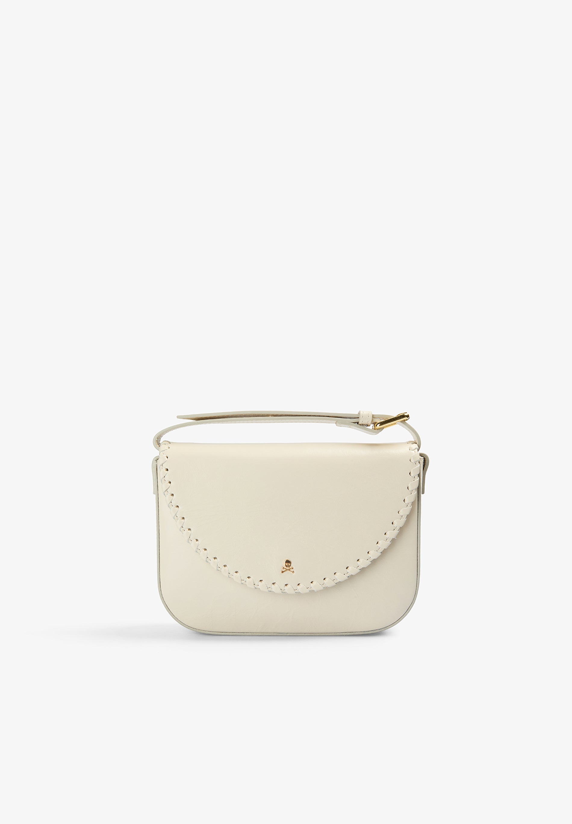 BOLSA A TIRACOLO EM PELE ENTRANÇADA