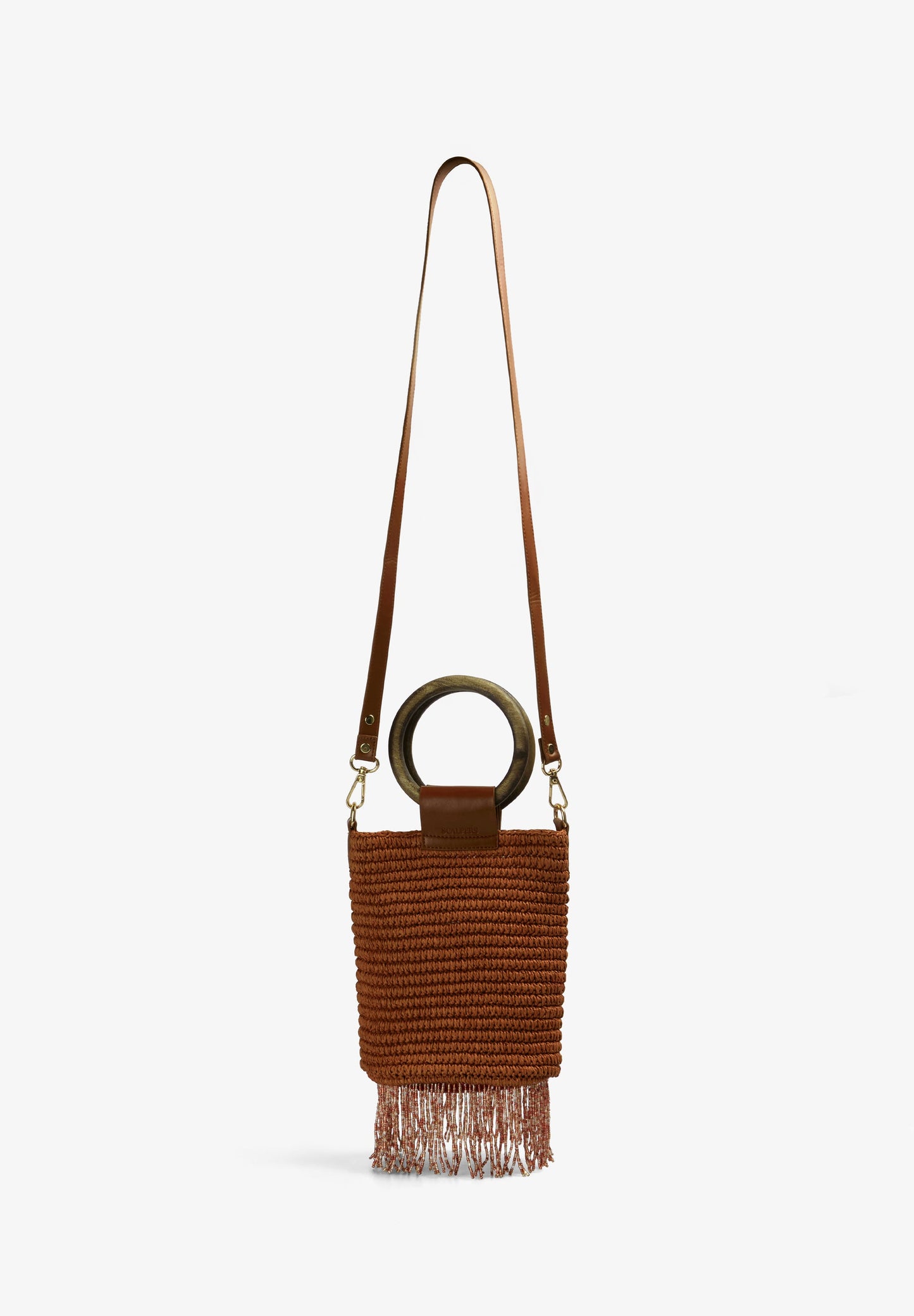 BOLSA TRANÇADA COM FRANJAS