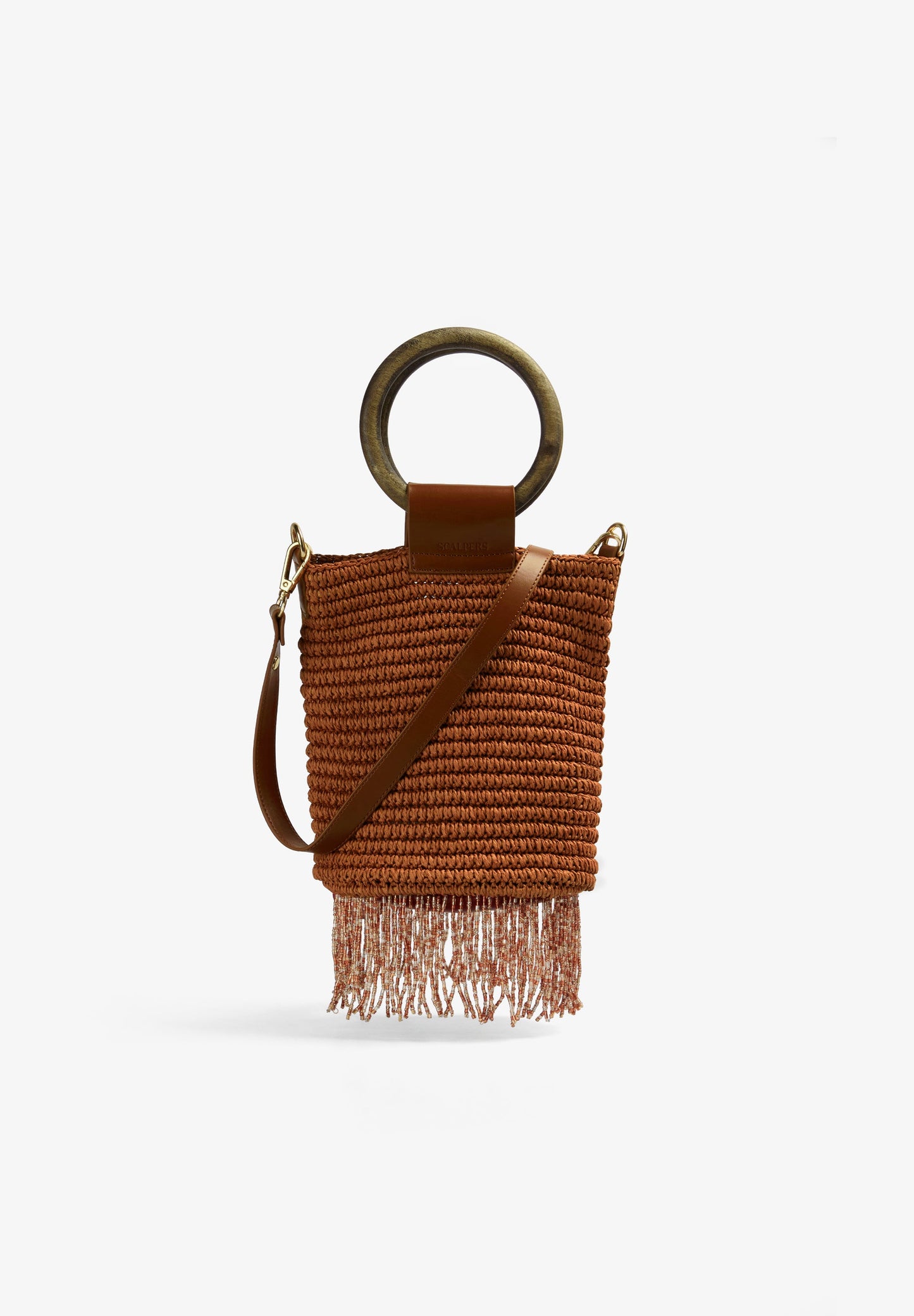 BOLSA TRANÇADA COM FRANJAS