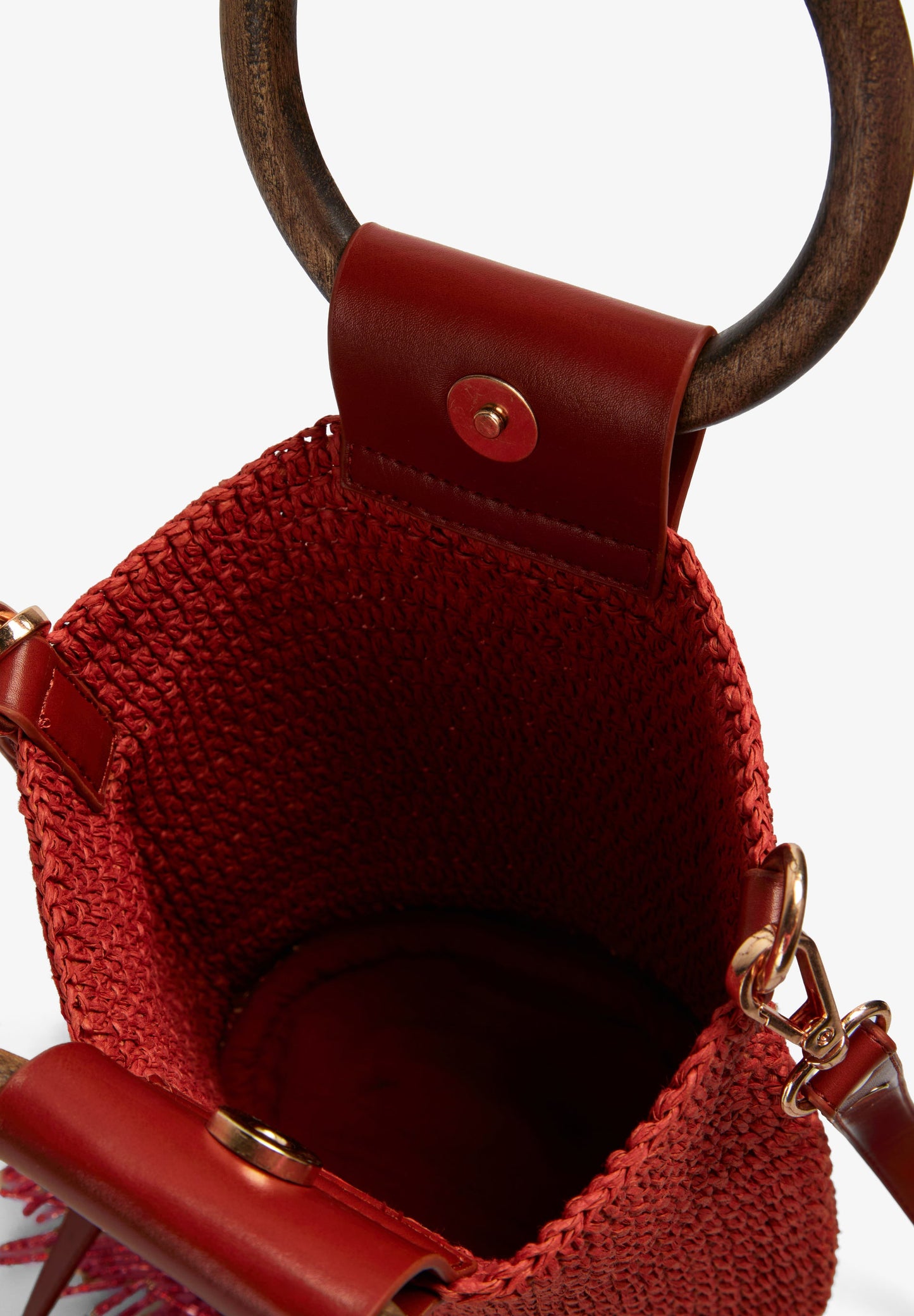 BOLSA TRANÇADA COM FRANJAS