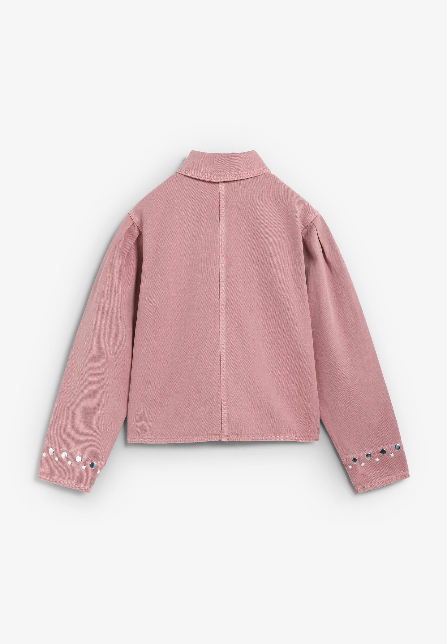 CARDIGAN DENIM COM TACHAS