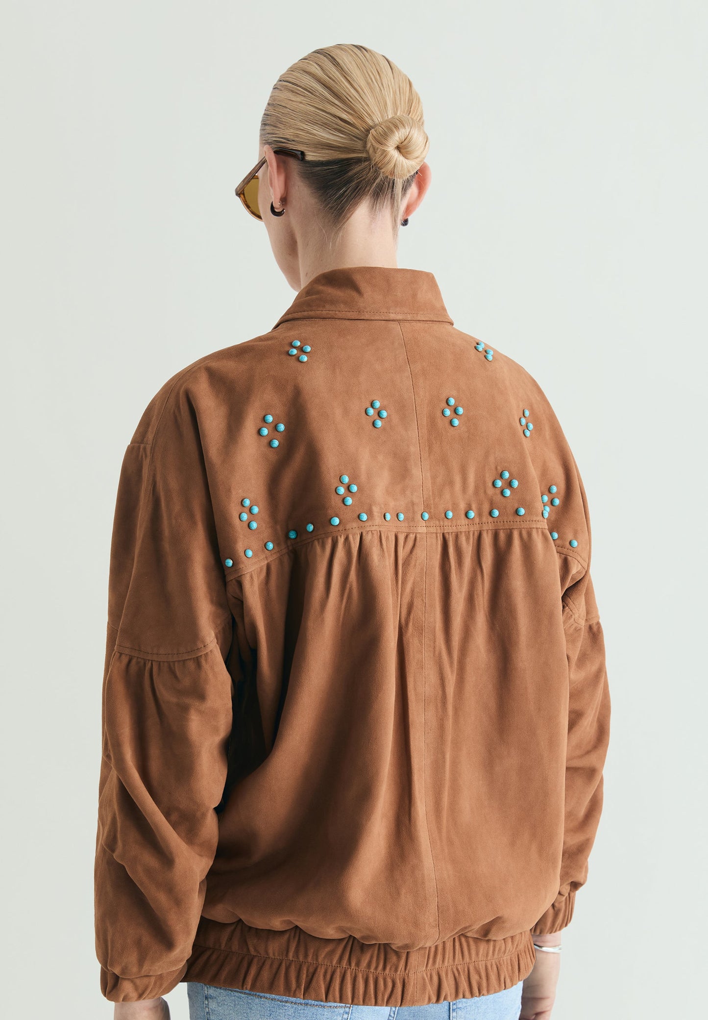 CARDIGAN BOMBER CAMURÇA TACHAS