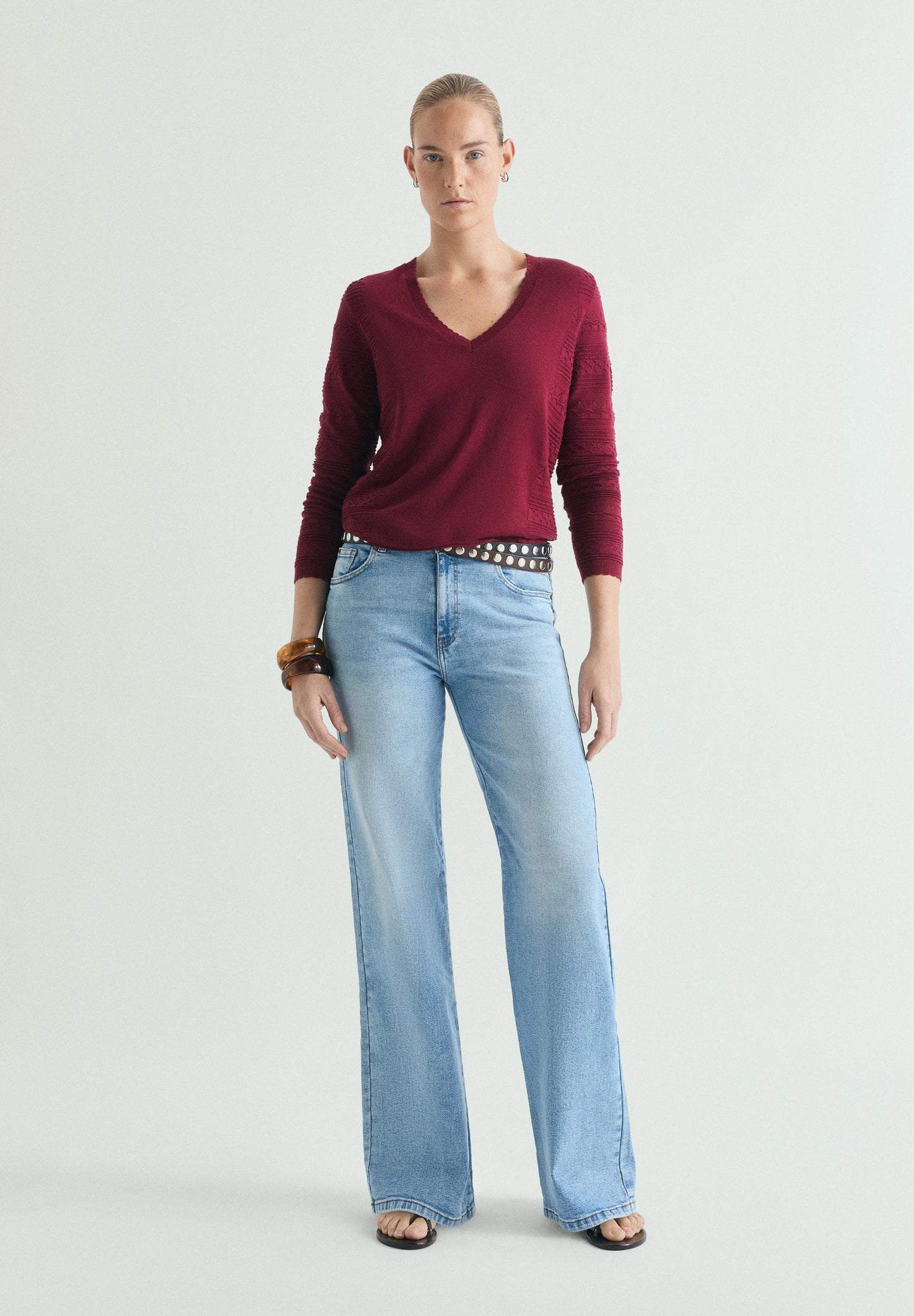 CAMISOLA MALHA COM DECOTE EM V