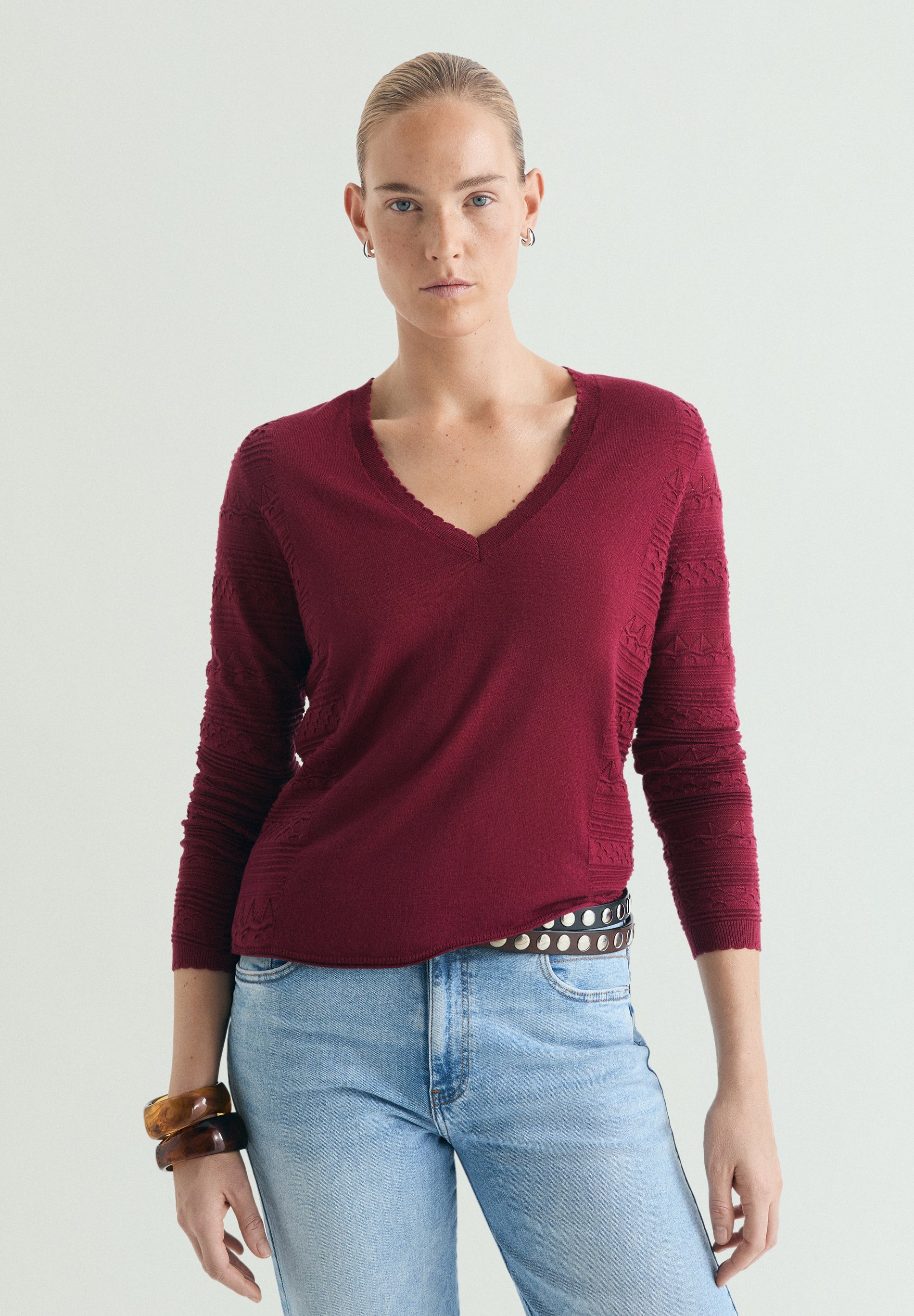 CAMISOLA MALHA COM DECOTE EM V