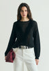 SWEATER DE RENDILHADO COM FRANJAS