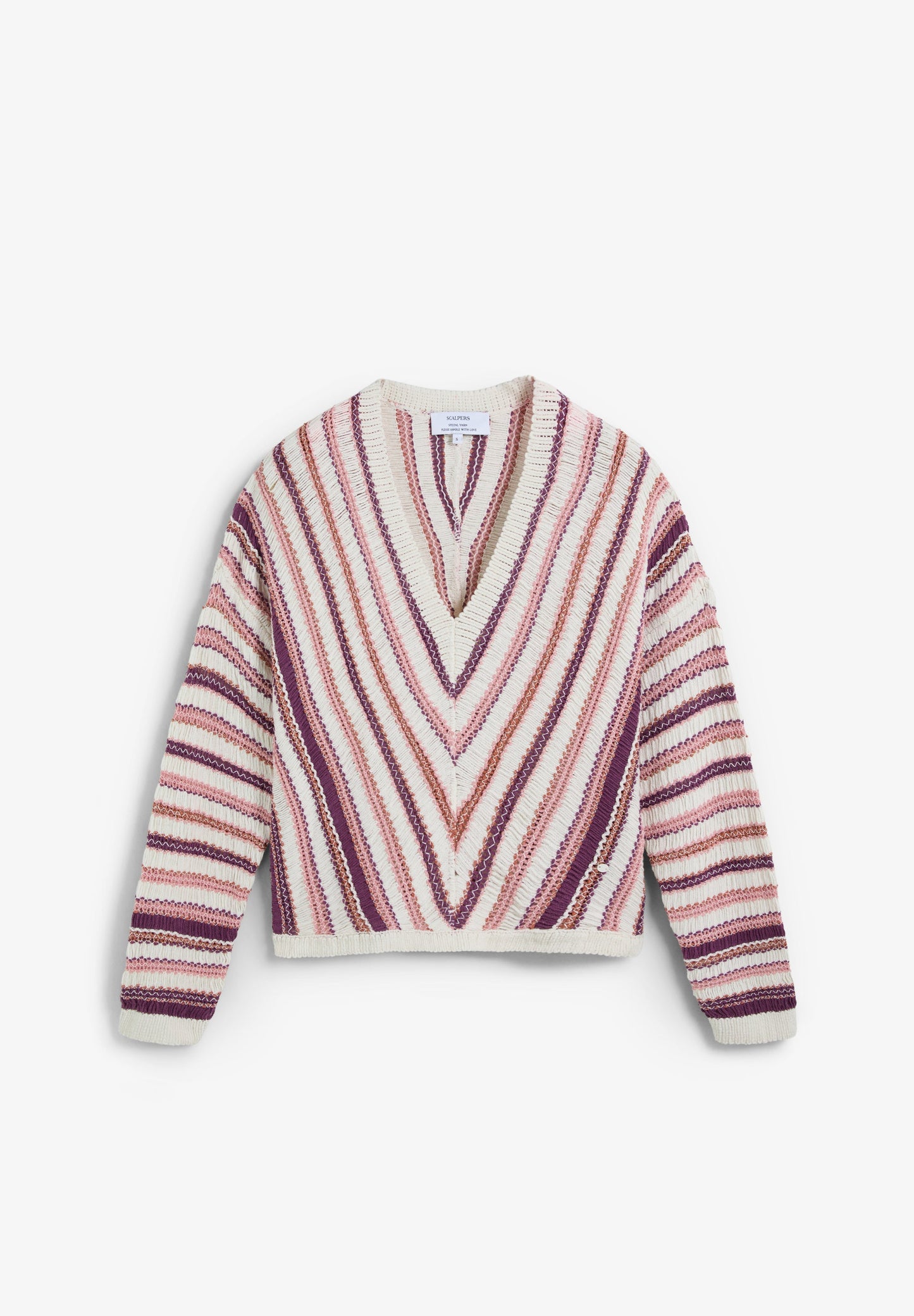 SWEATER ÀS RISCAS MULTICOLOR