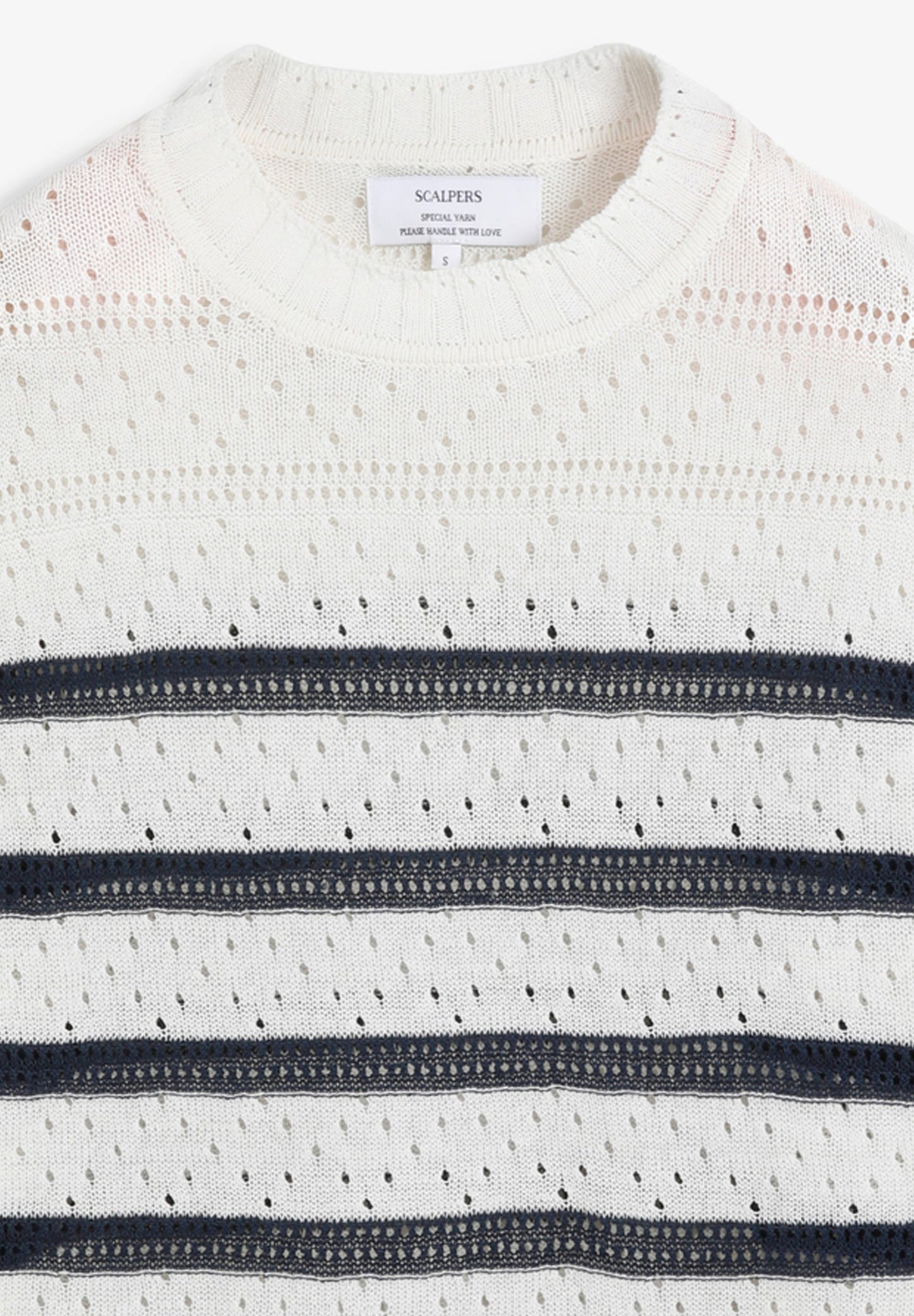 SWEATER DE MALHA ÀS RISCAS
