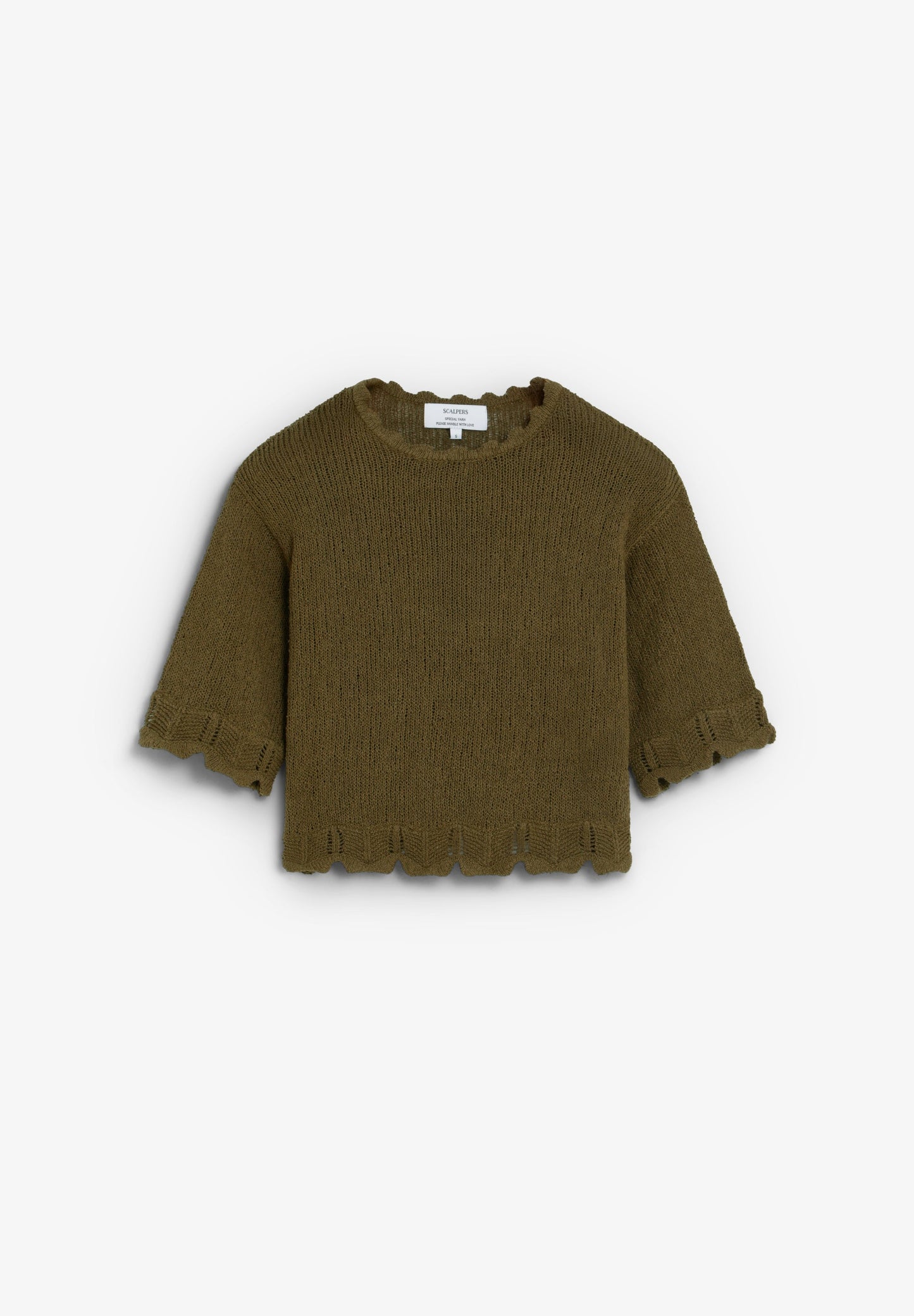 SWEATER DE MANGA CURTA CROPPED