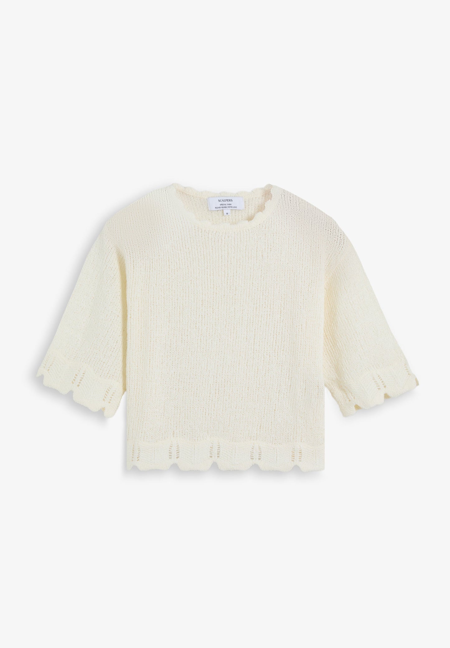 SWEATER DE MANGA CURTA CROPPED