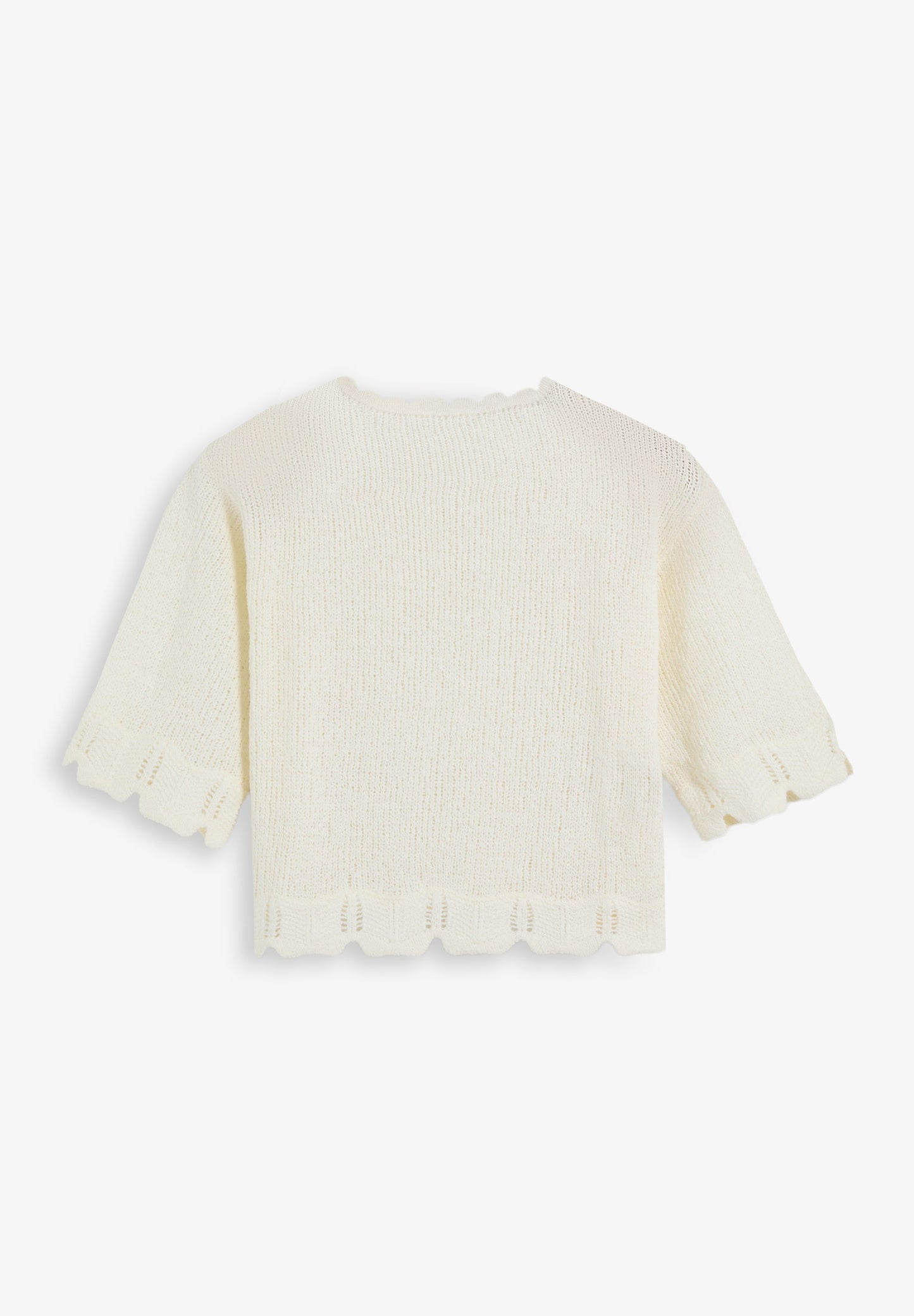 SWEATER DE MANGA CURTA CROPPED