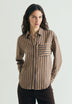 CAMISA ÀS RISCAS COM BOLSO