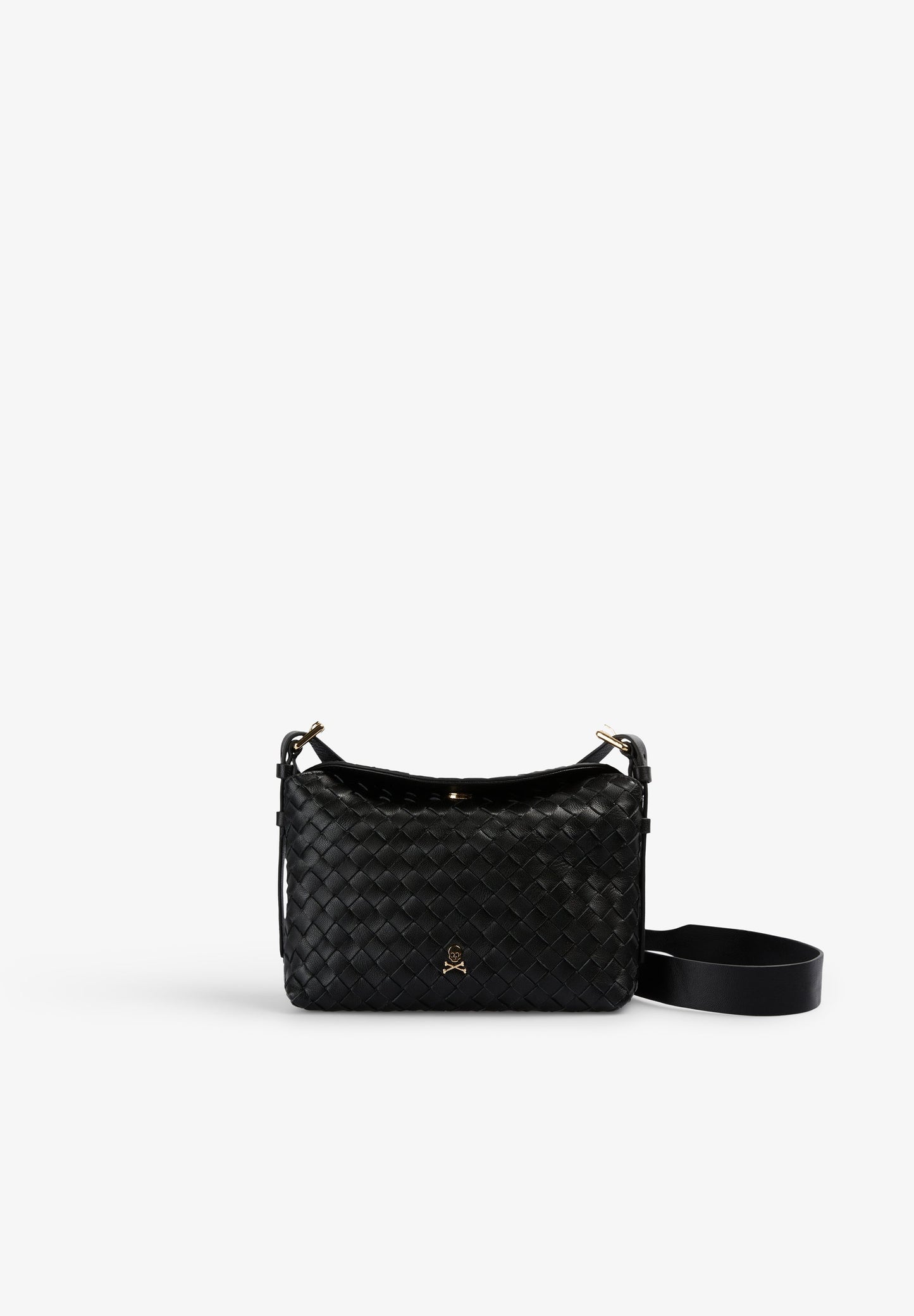 BOLSA A TIRACOLO EM PELE TRANÇADA