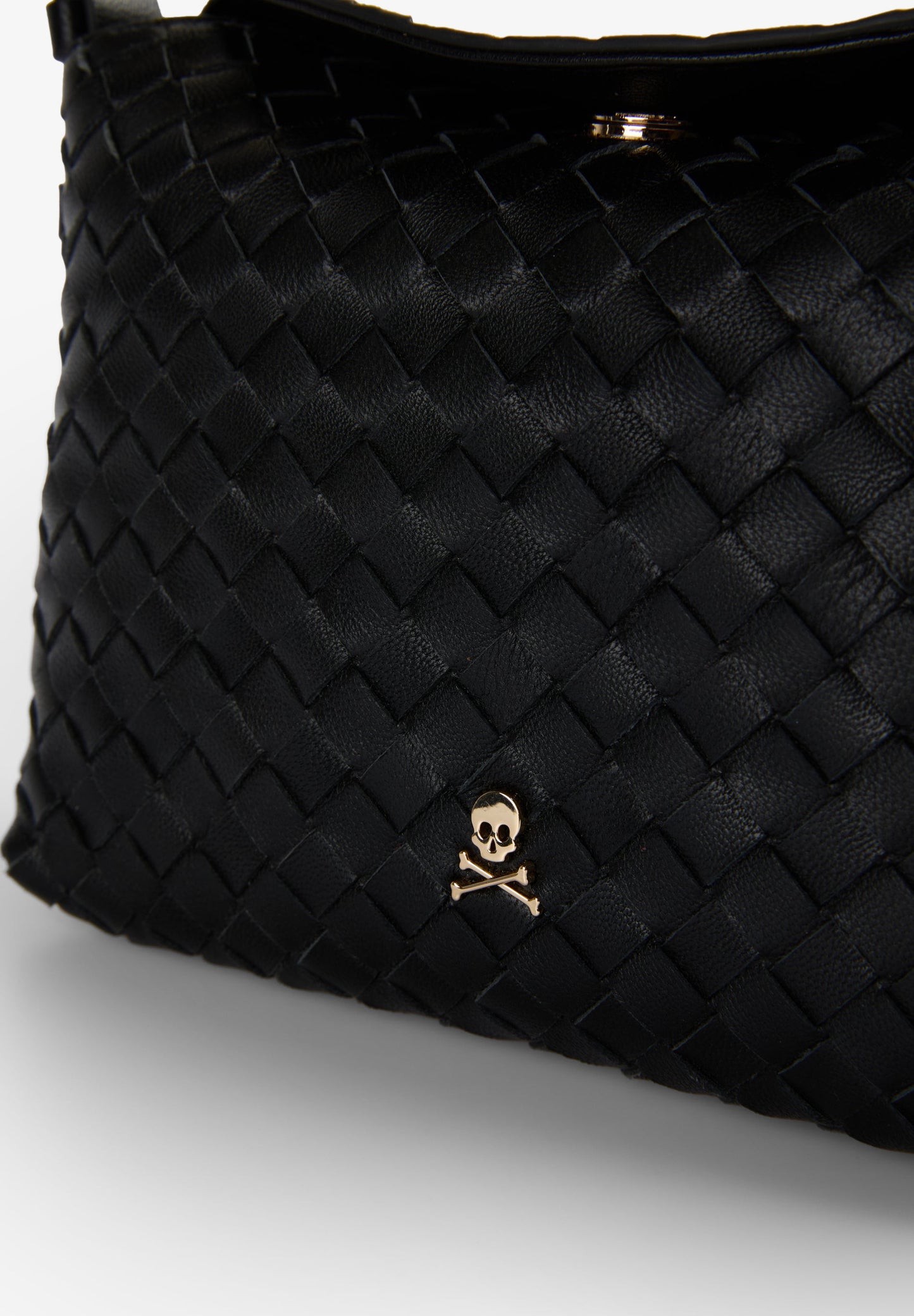 BOLSA A TIRACOLO EM PELE TRANÇADA