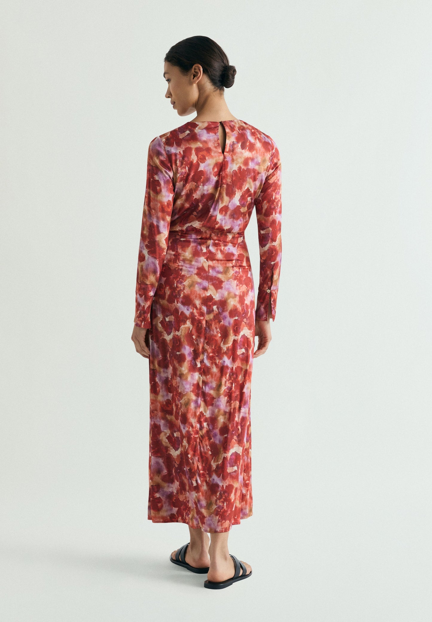VESTIDO TIE-DYE COM ABERTURAS