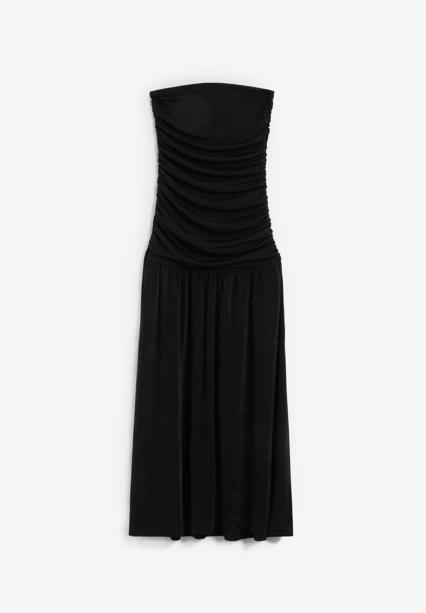 VESTIDO DE MALHA COM FRANZIDOS