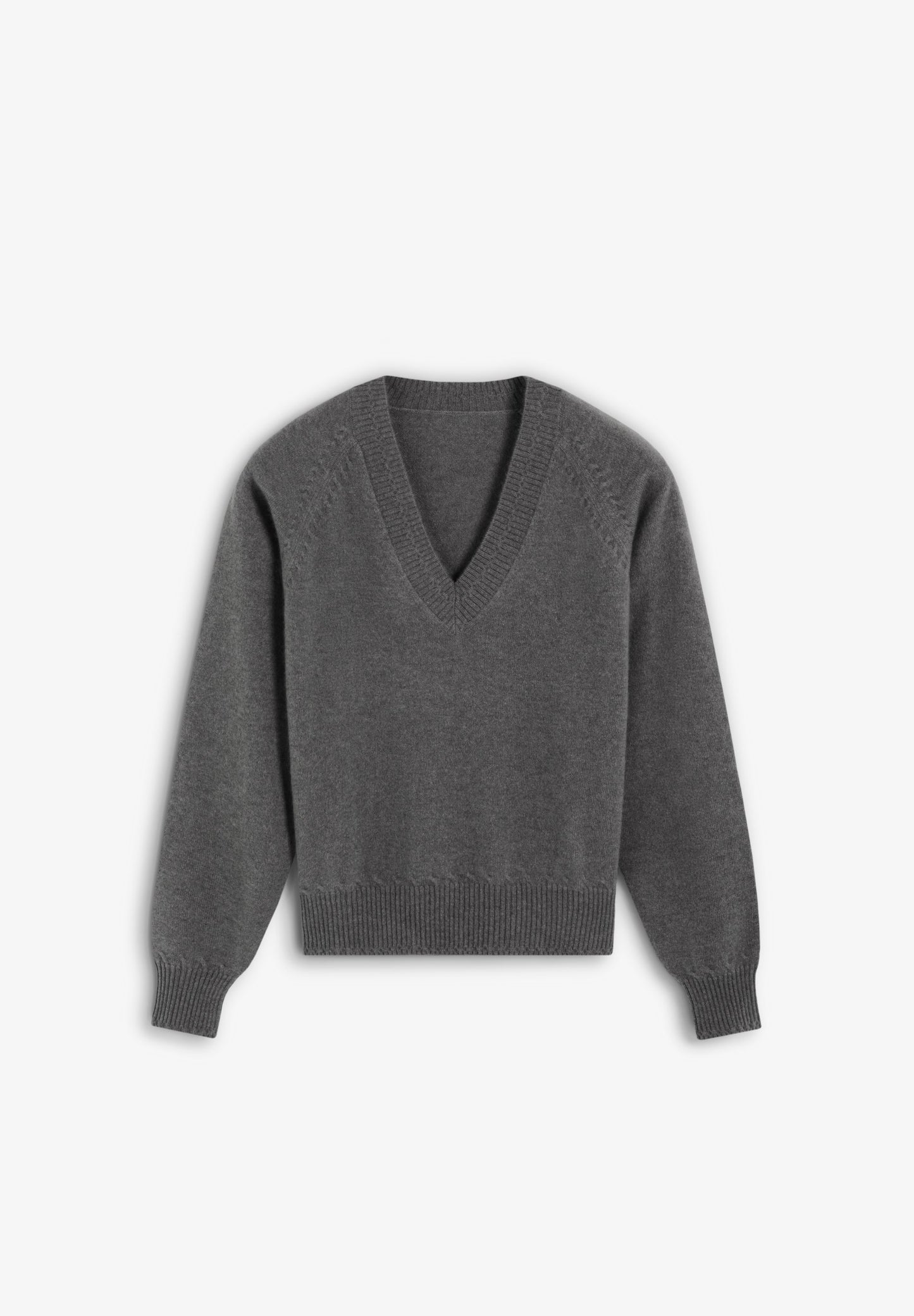 SWEATER 100% CAXEMIRA COM DECOTE EM V