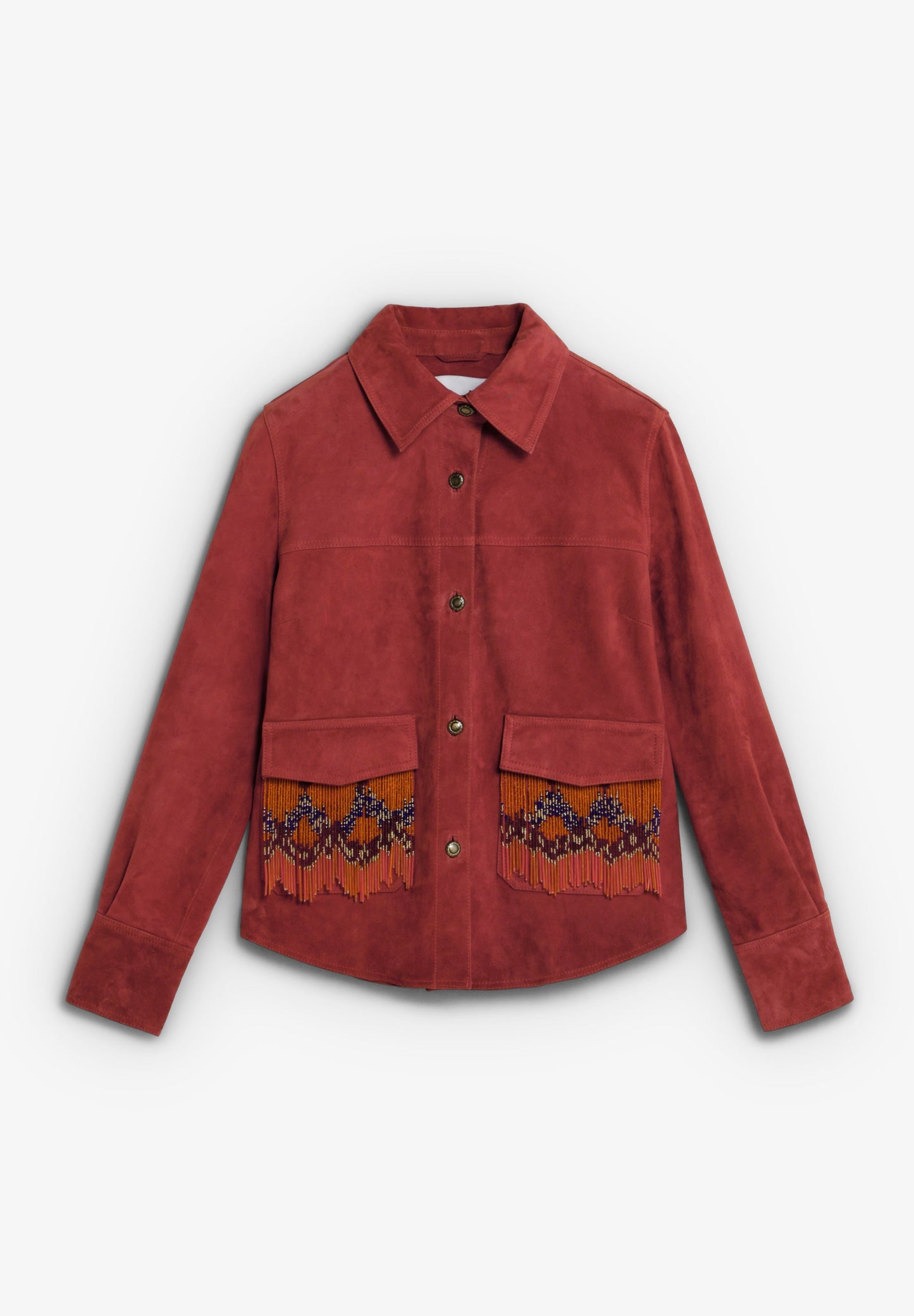 CARDIGAN EM CAMURÇA COM CONTAS
