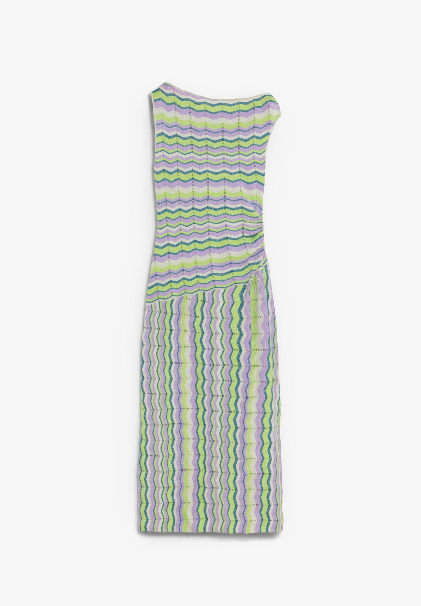 VESTIDO MIDI DE MALHA ZIGUEZAGUE
