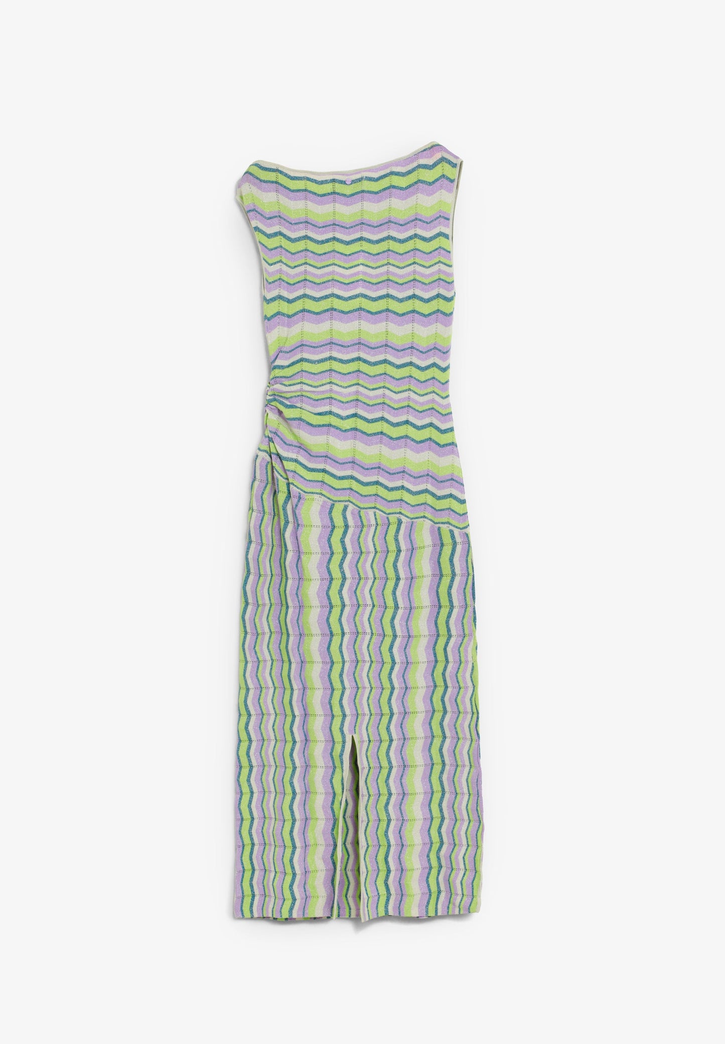 VESTIDO MIDI DE MALHA ZIGUEZAGUE