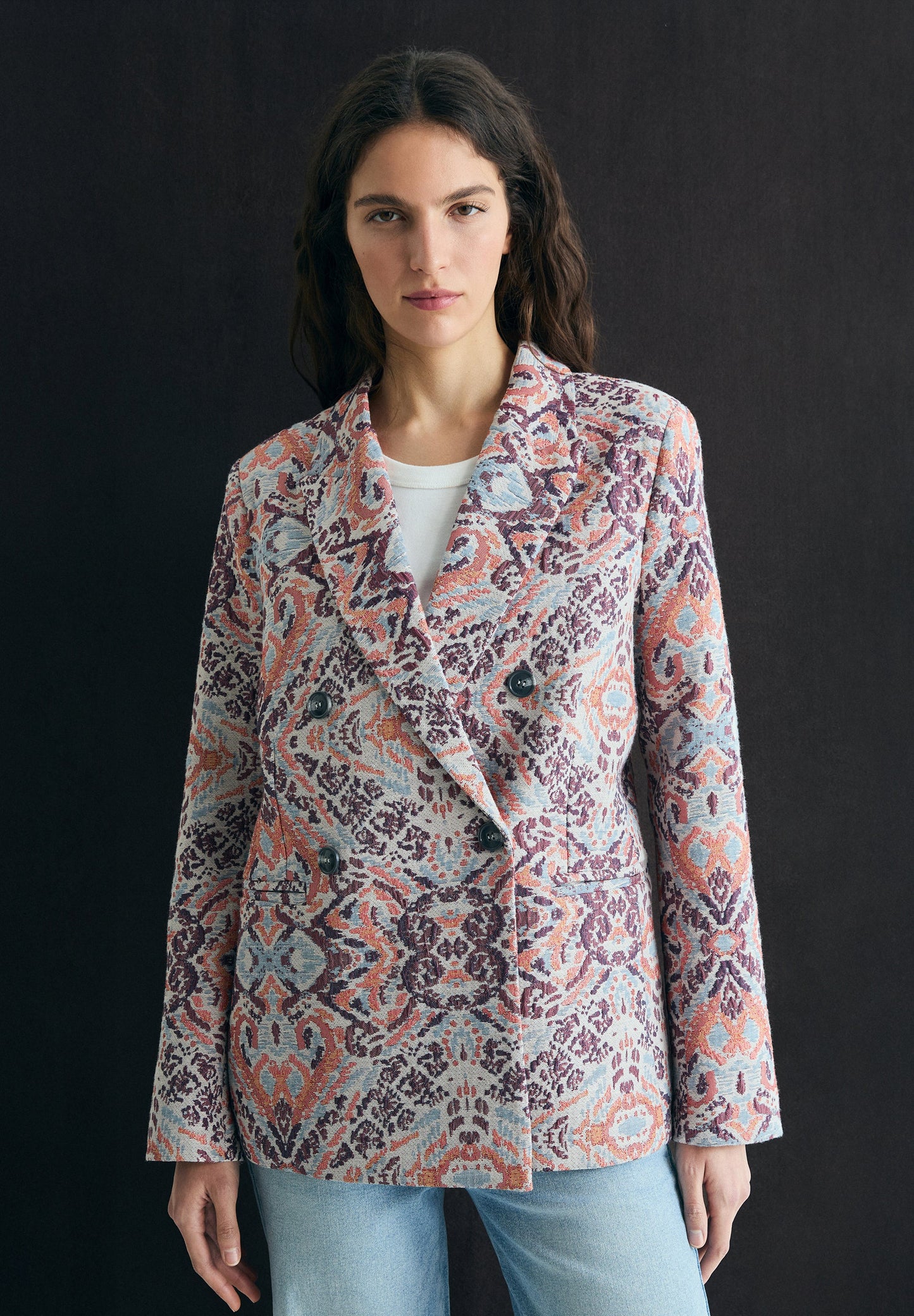 BLAZER ESTAMPADO EM JACQUARD