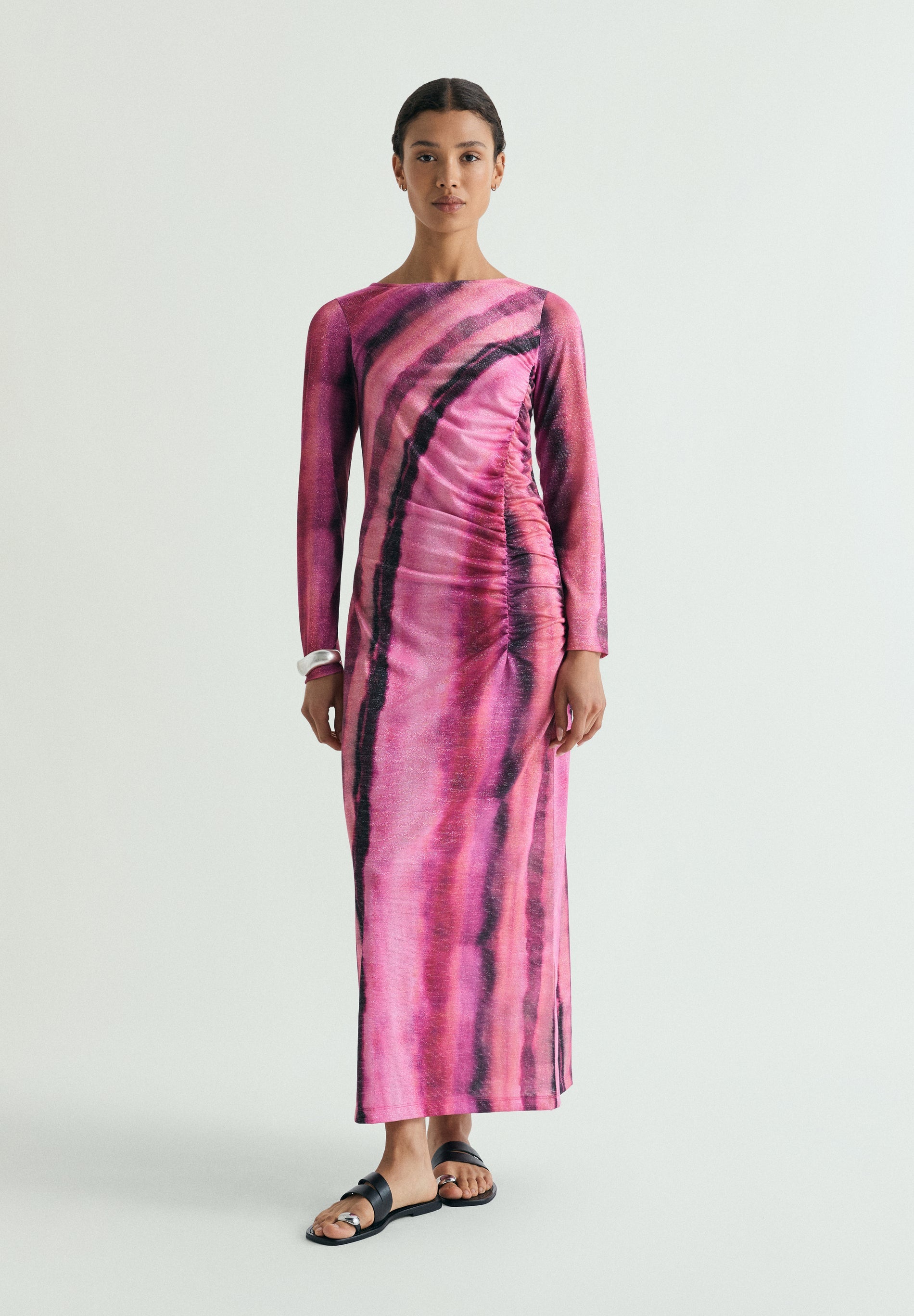 VESTIDO FIO METALIZADO TIE-DYE