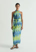 VESTIDO MIDI TIE DYE COM NÓ