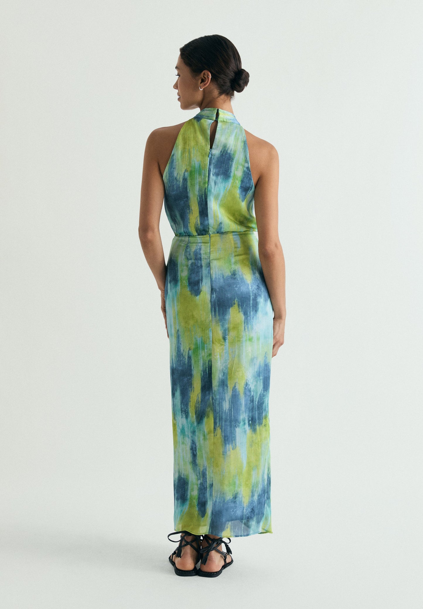 VESTIDO MIDI TIE DYE COM NÓ