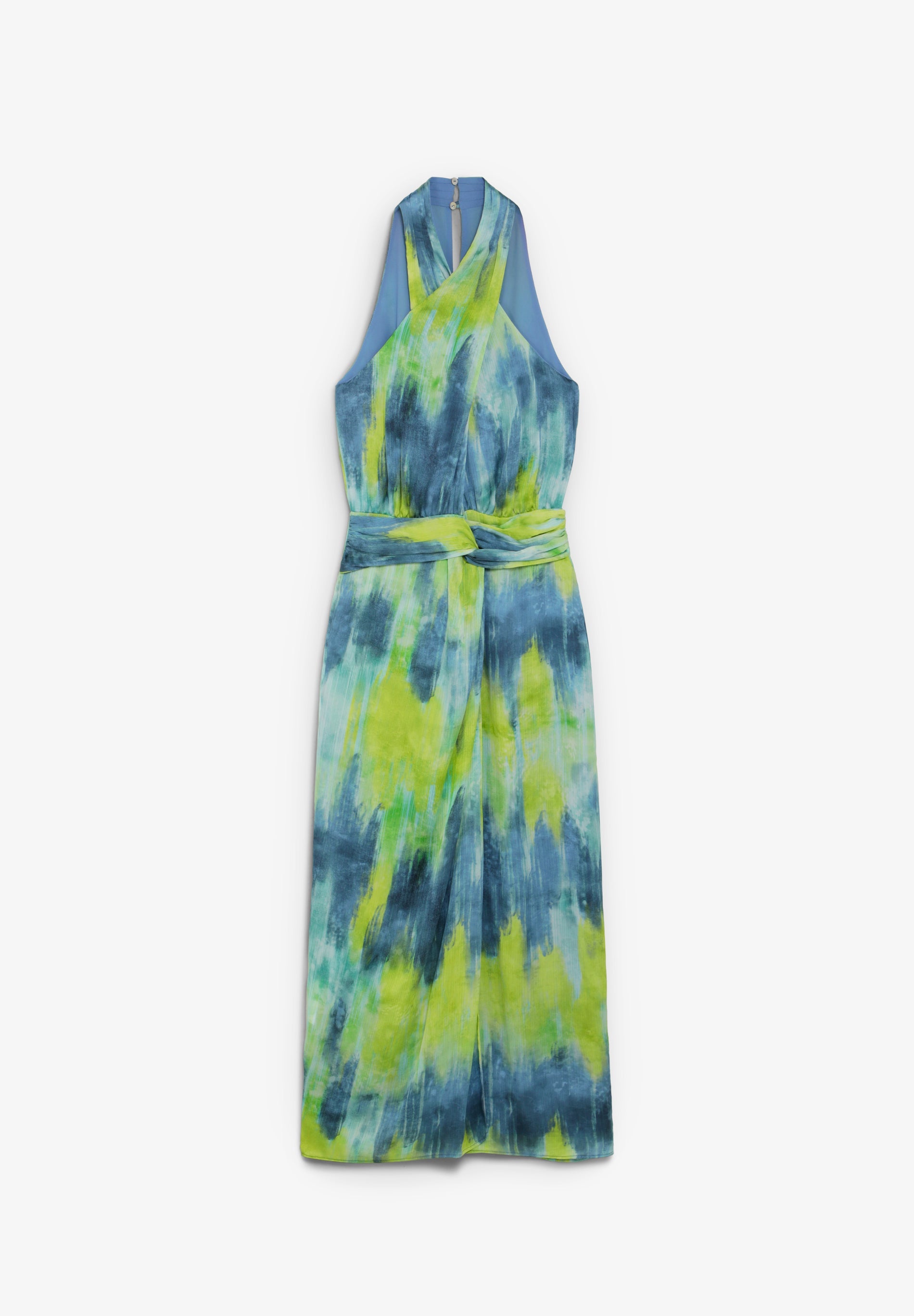 VESTIDO MIDI TIE DYE COM NÓ