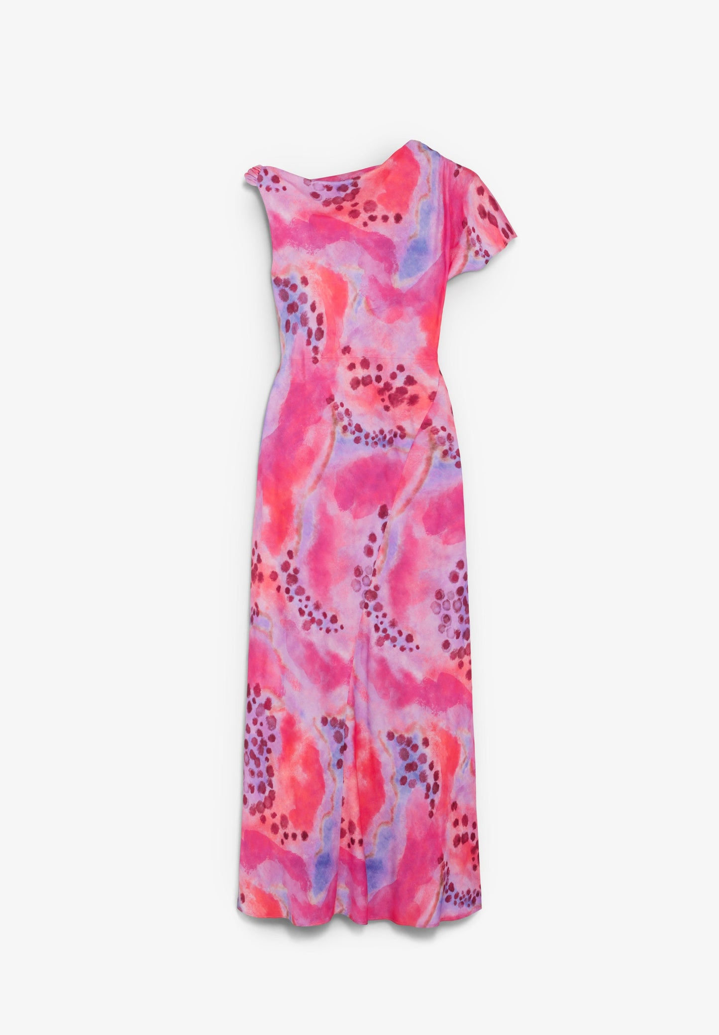 VESTIDO ASSIMÉTRICO ACETINADO