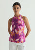 TOP DE LINHO COM ESTAMPADO FLORAL