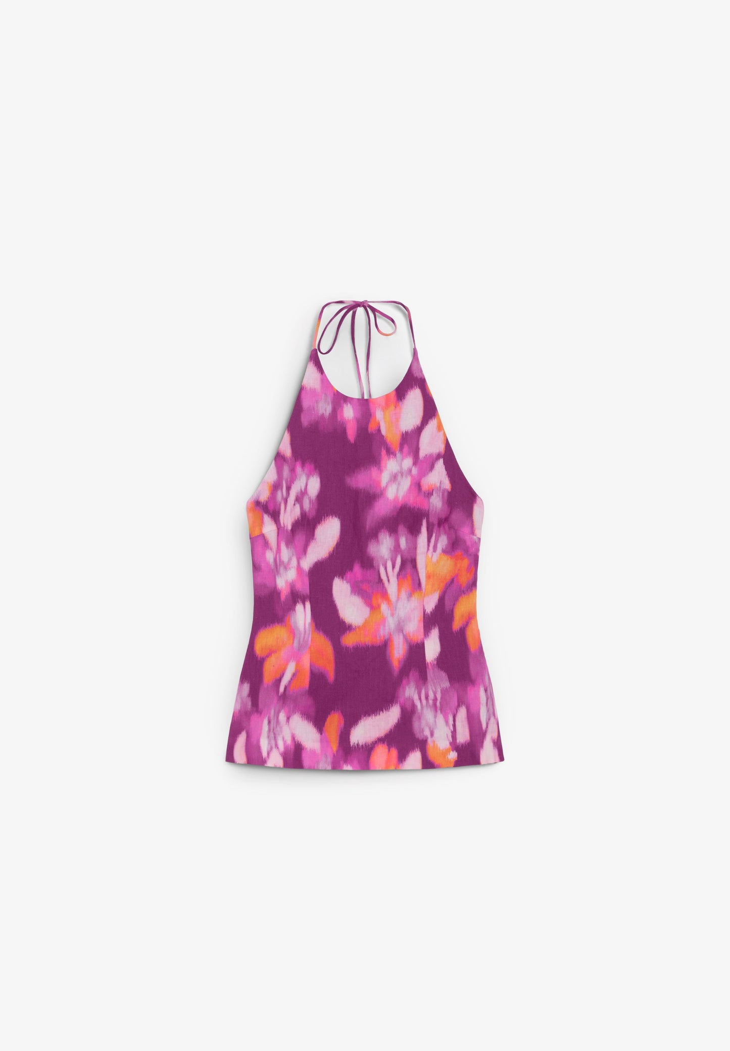 TOP DE LINHO COM ESTAMPADO FLORAL