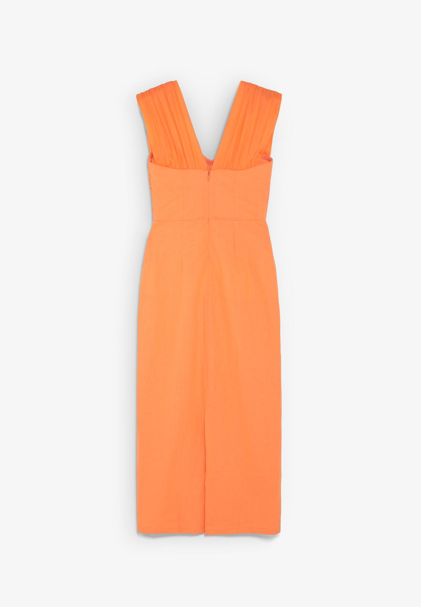 VESTIDO EM LINHO DRAPEADO