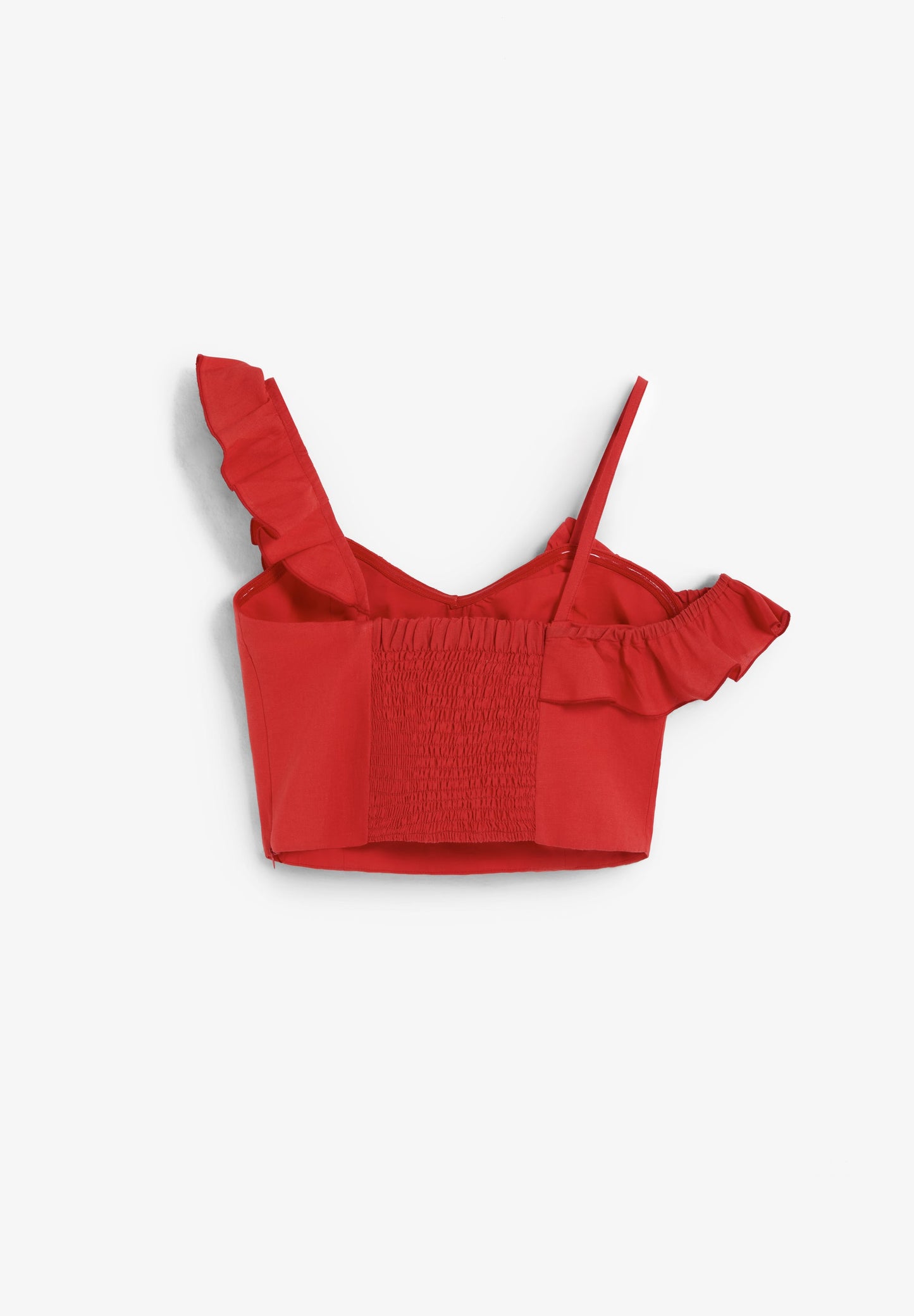 SCLINEN RUFFLE TOP