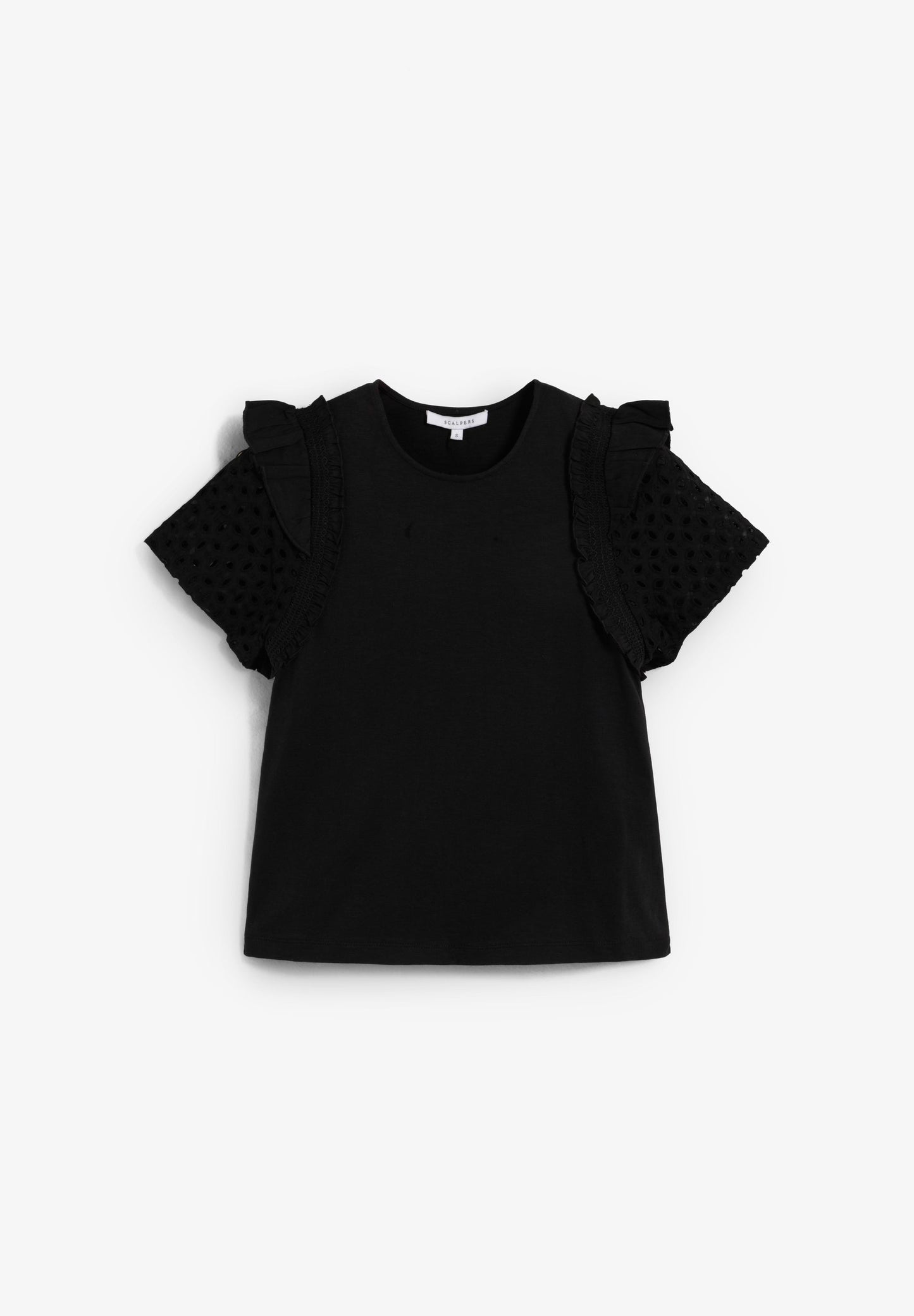 T-SHIRT COM MANGAS RENDILHADAS